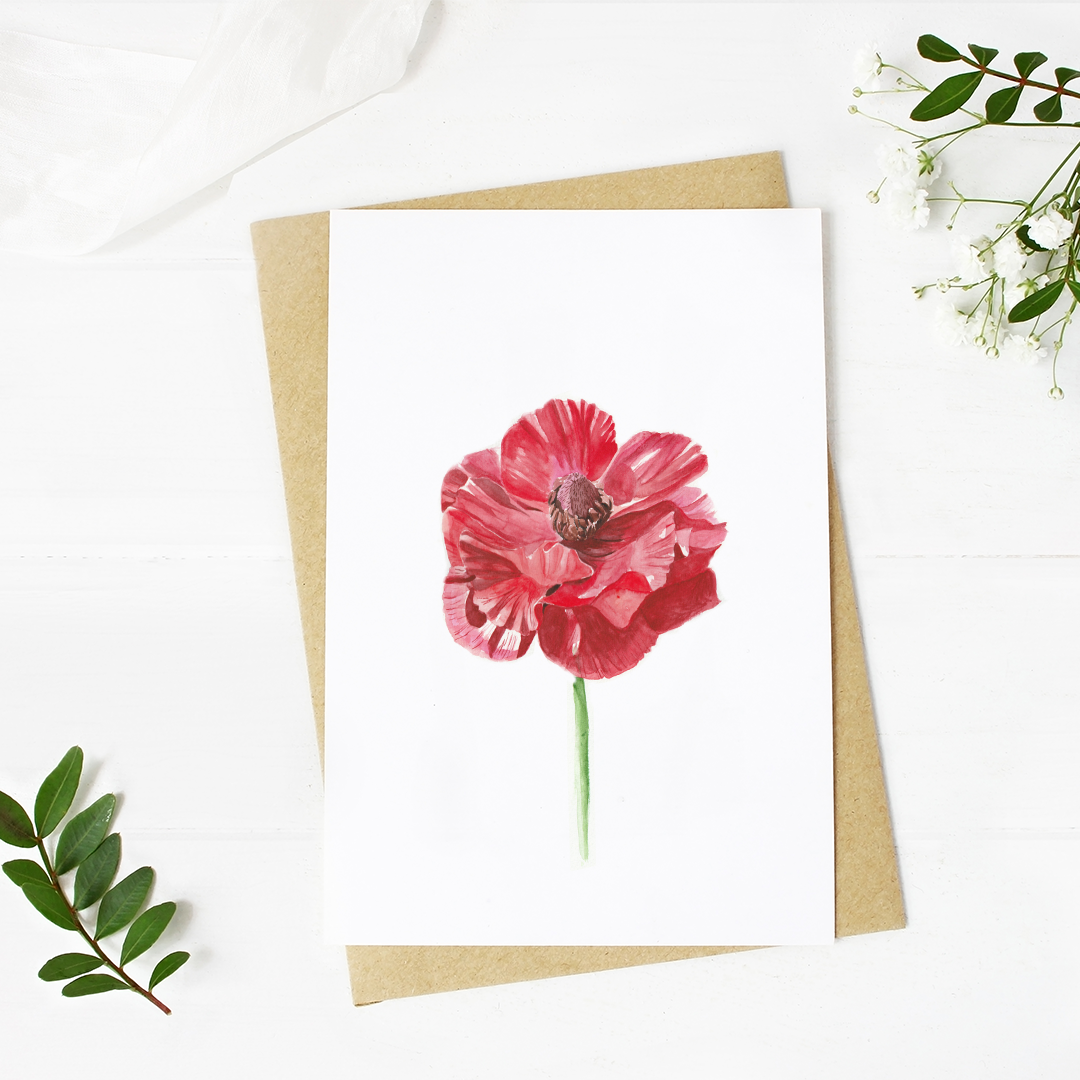 EvaLasting watercolour greeting card collection by Eva May