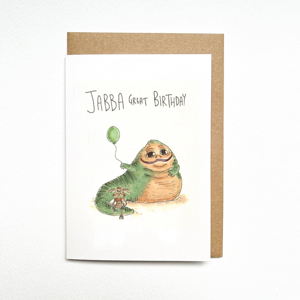 Jabba Great Birthday | Star wars card