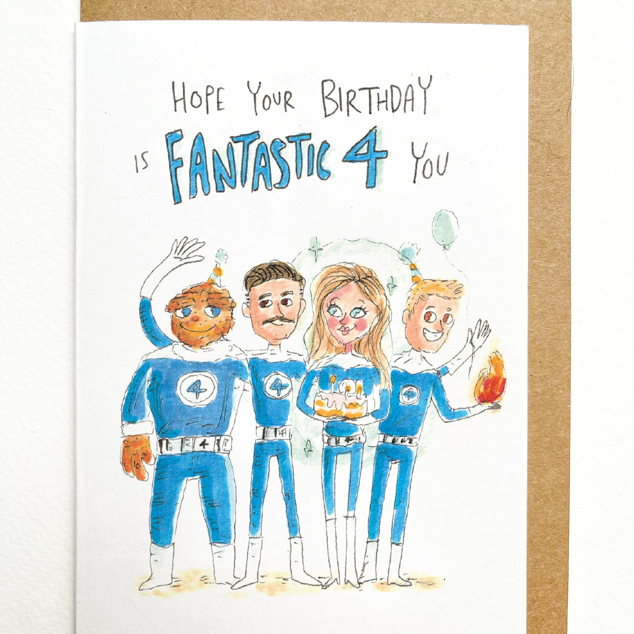 Hope your Birthday is Fantastic Four you | Fantastic 4 Birthday card