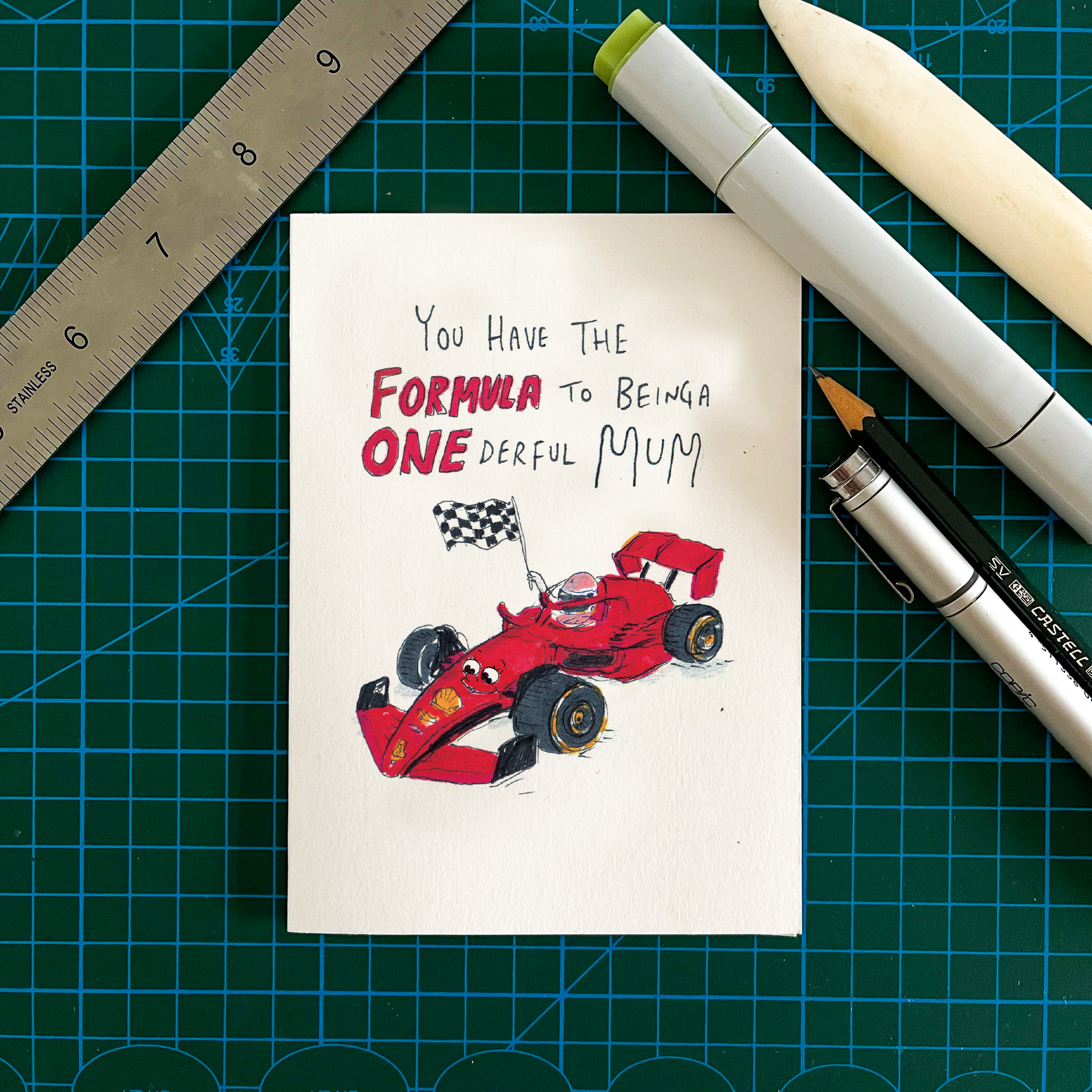 You Have The Formula to Being a Onderful Mum | Mother's Day Card 2026 - Well Drawn