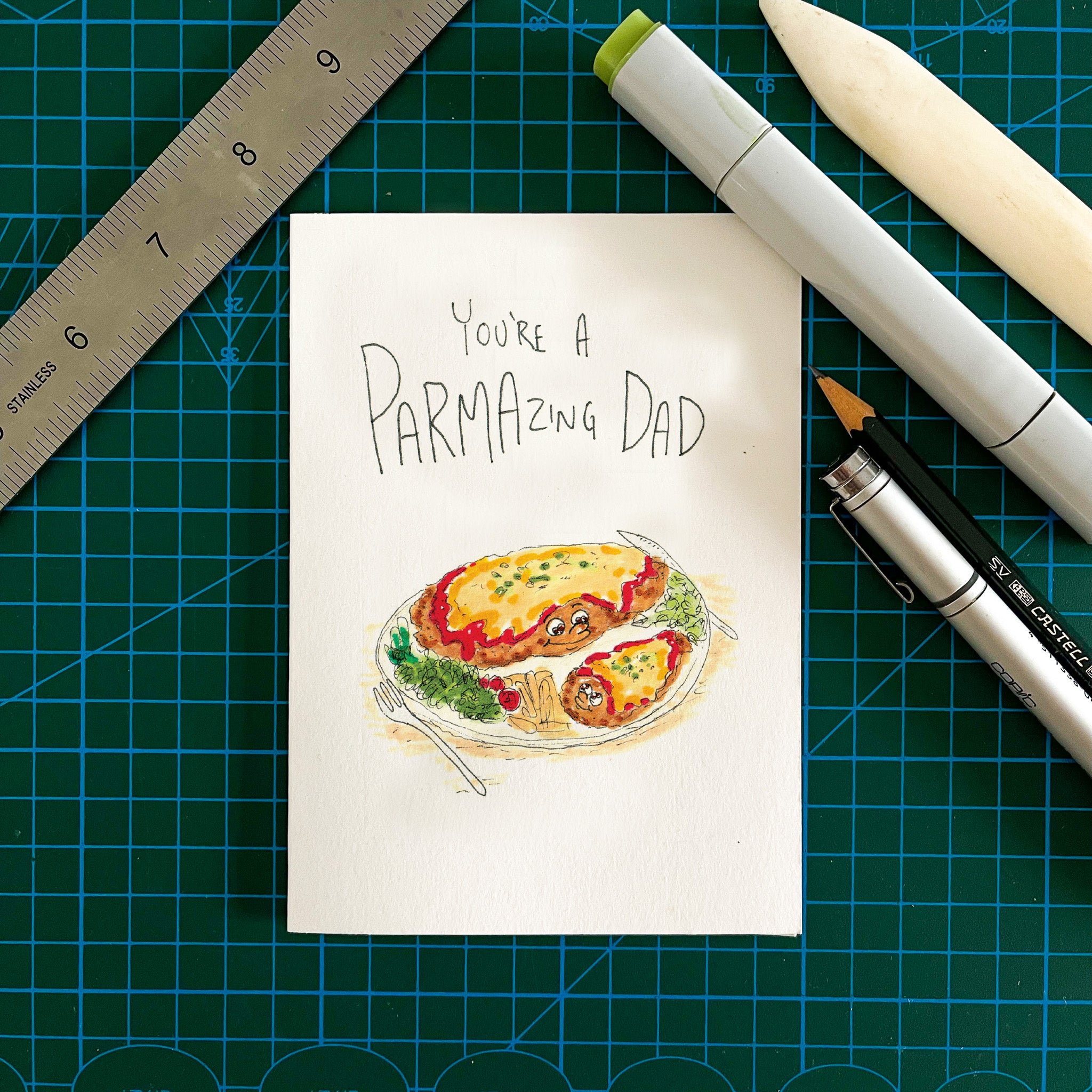 You're a Parmazing Dad - Well Drawn