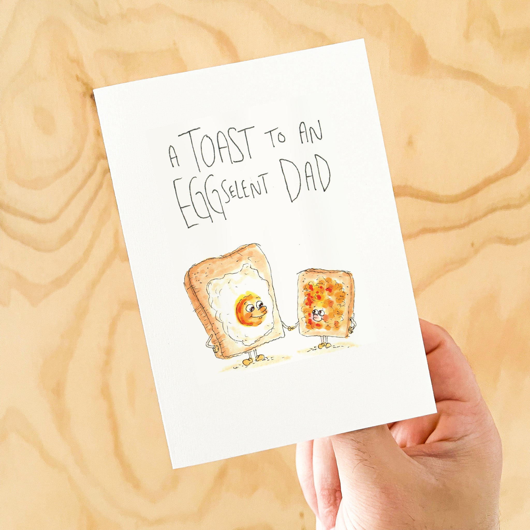 A Toast to an Eggselent Dad - Well Drawn