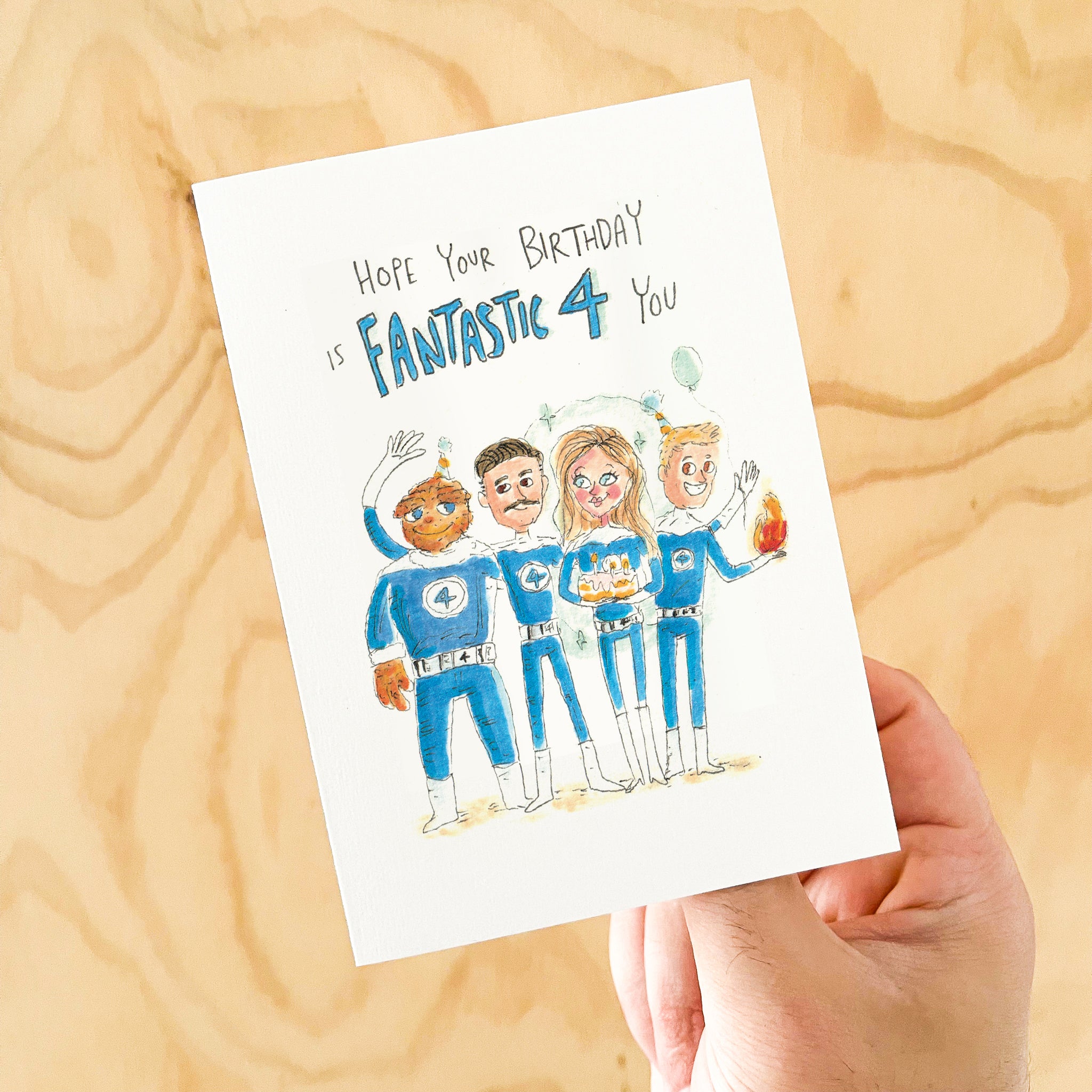 Hope your Birthday is Fantastic Four you | Fantastic 4 Birthday card