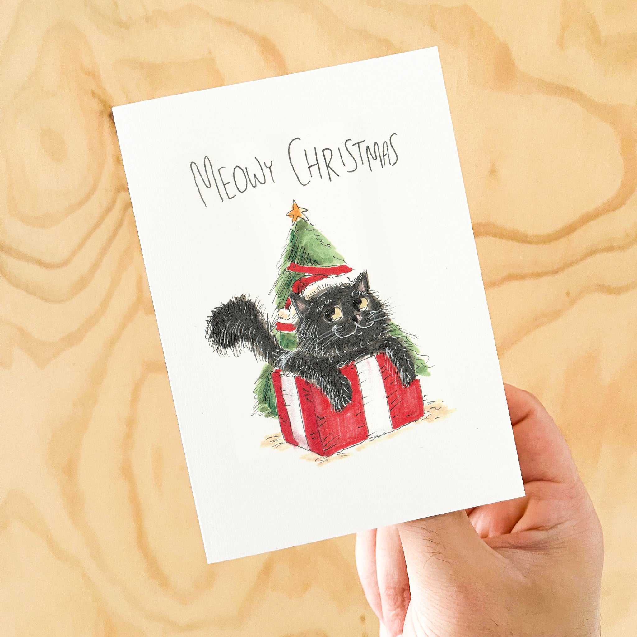 Meow Christmas - Black Cat | Long Hair