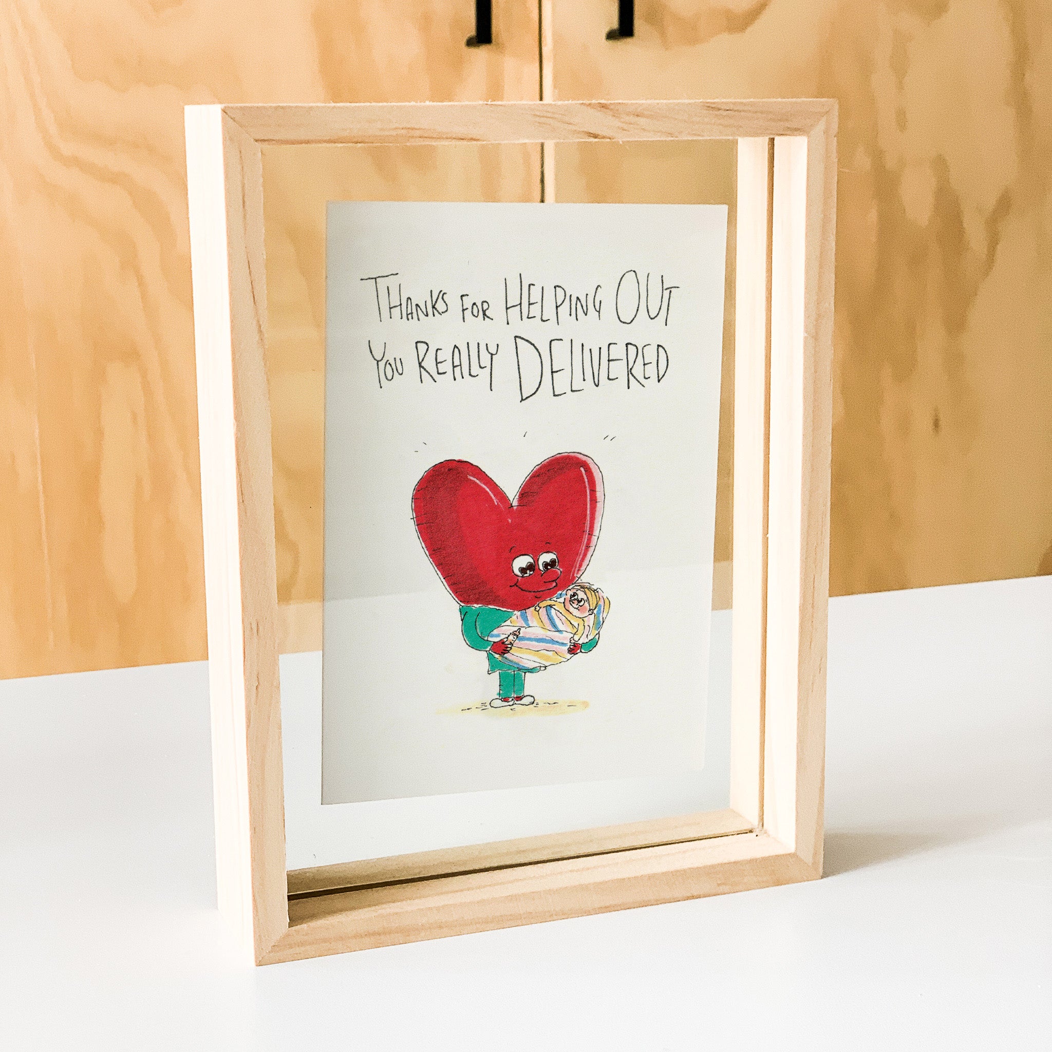 Thanks for Helping Out, You Really Delivered - Midwife thank you card 2026