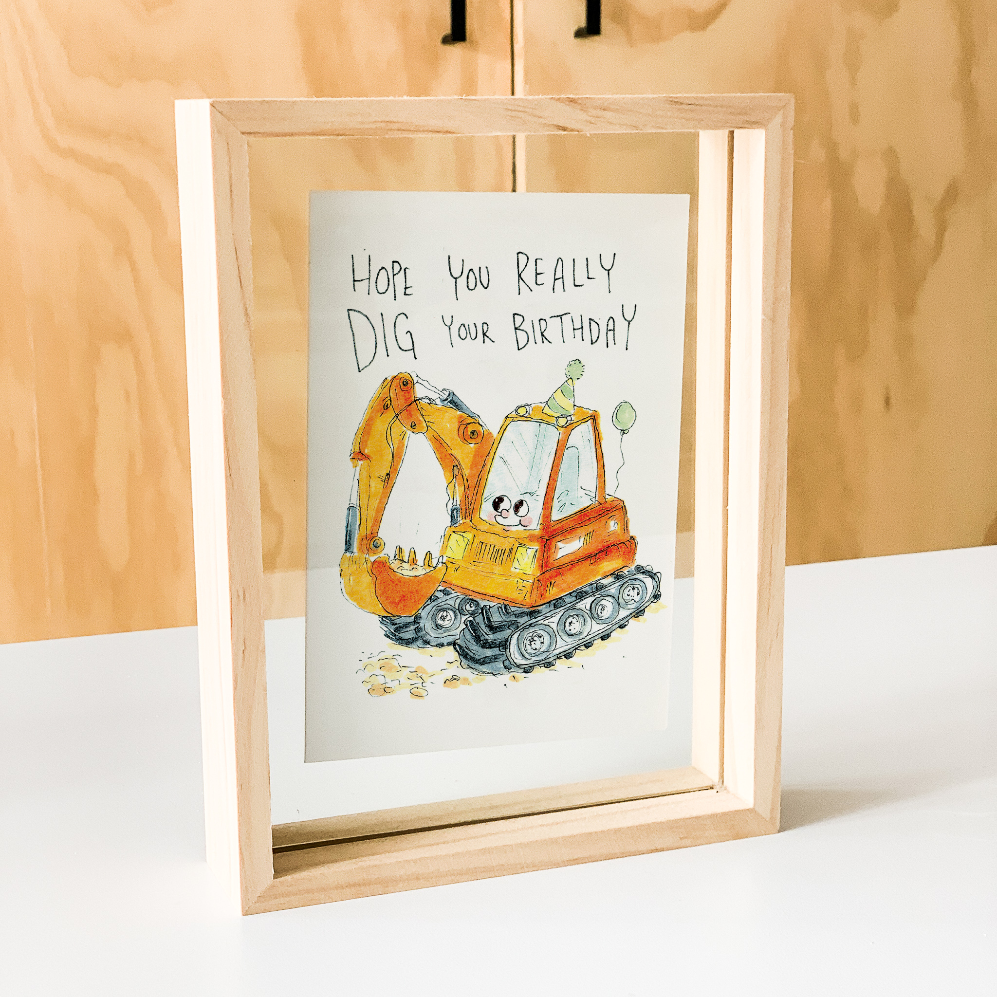 Hope You Really Dig Your Birthday | Construction birthday card - Well Drawn