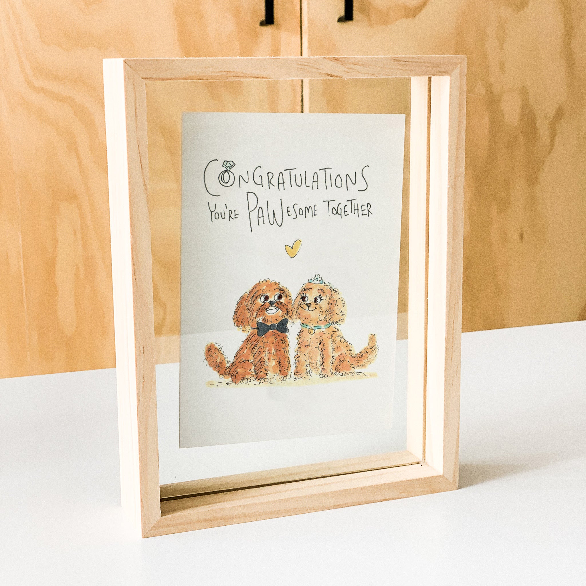 Congratulations, You're Pawesome Together - Well Drawn