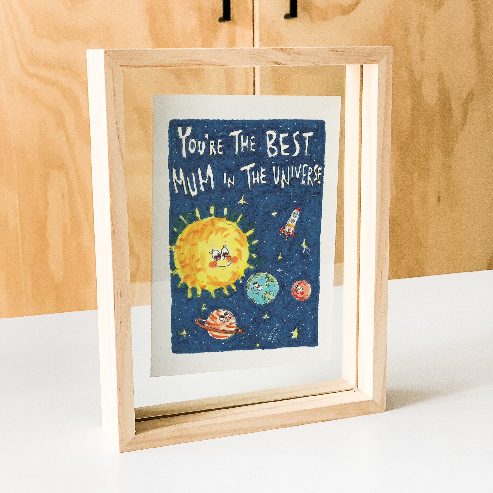 You're The Best Mum in The Universe | Mother's Day Card 2026 - Well Drawn