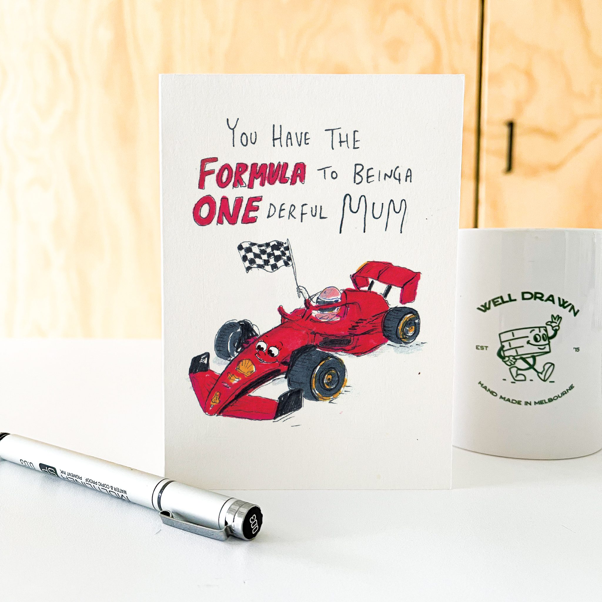 You Have The Formula to Being a Onderful Mum | Mother's Day Card 2026 - Well Drawn