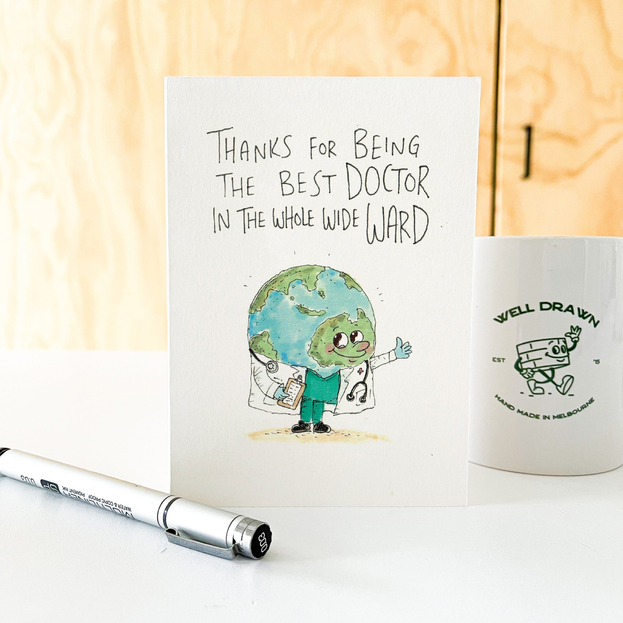 Thanks For Being The Best Doctor In The Whole Wide Ward | Doctor Thank You Card
