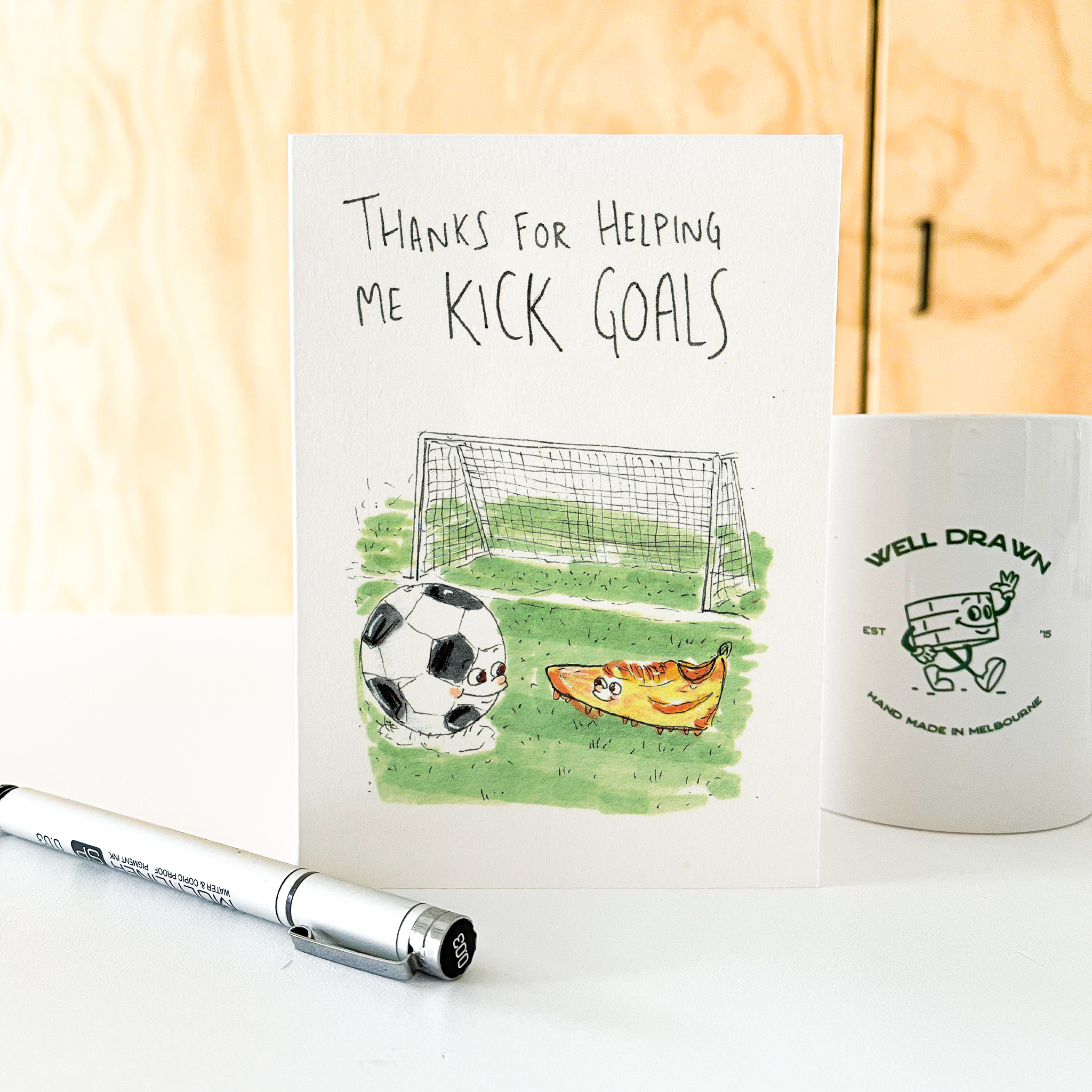 Thanks for Helping Me Kick Goals