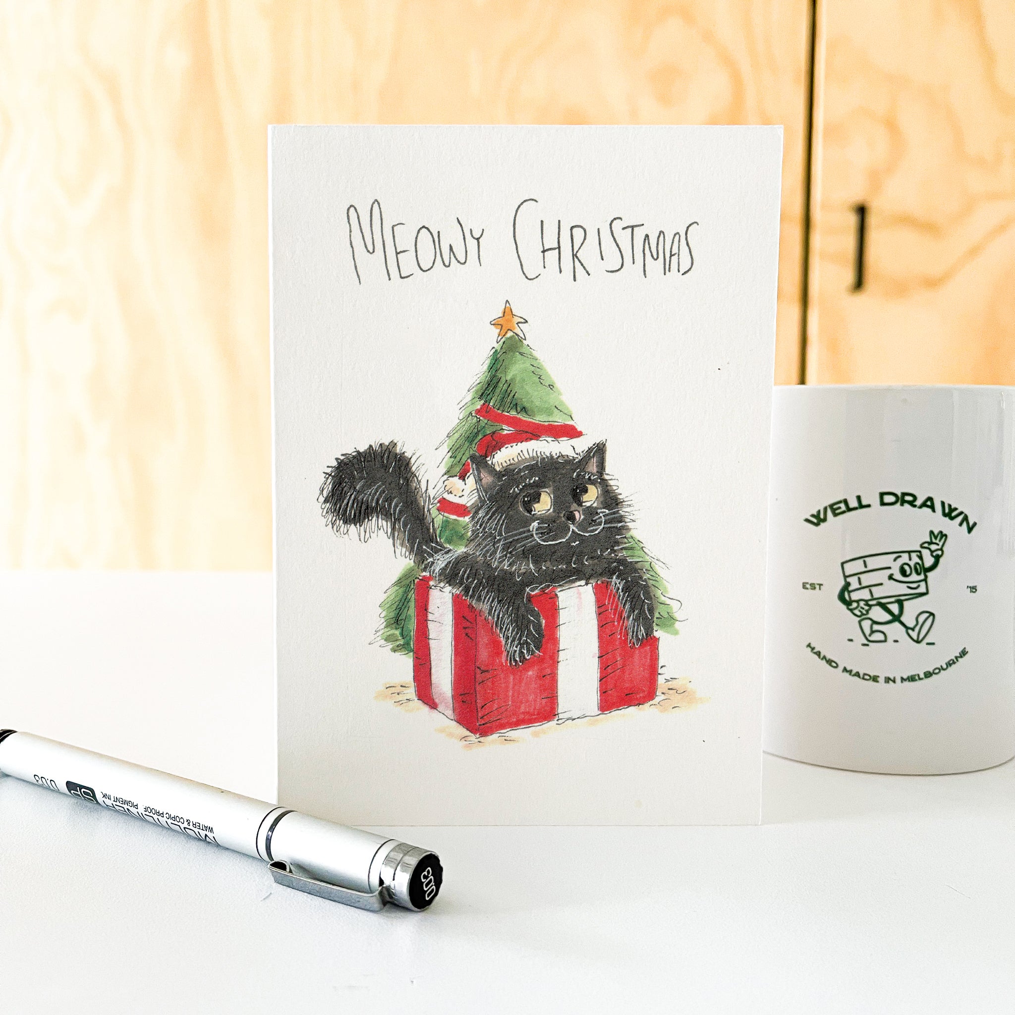 Meow Christmas - Black Cat | Long Hair