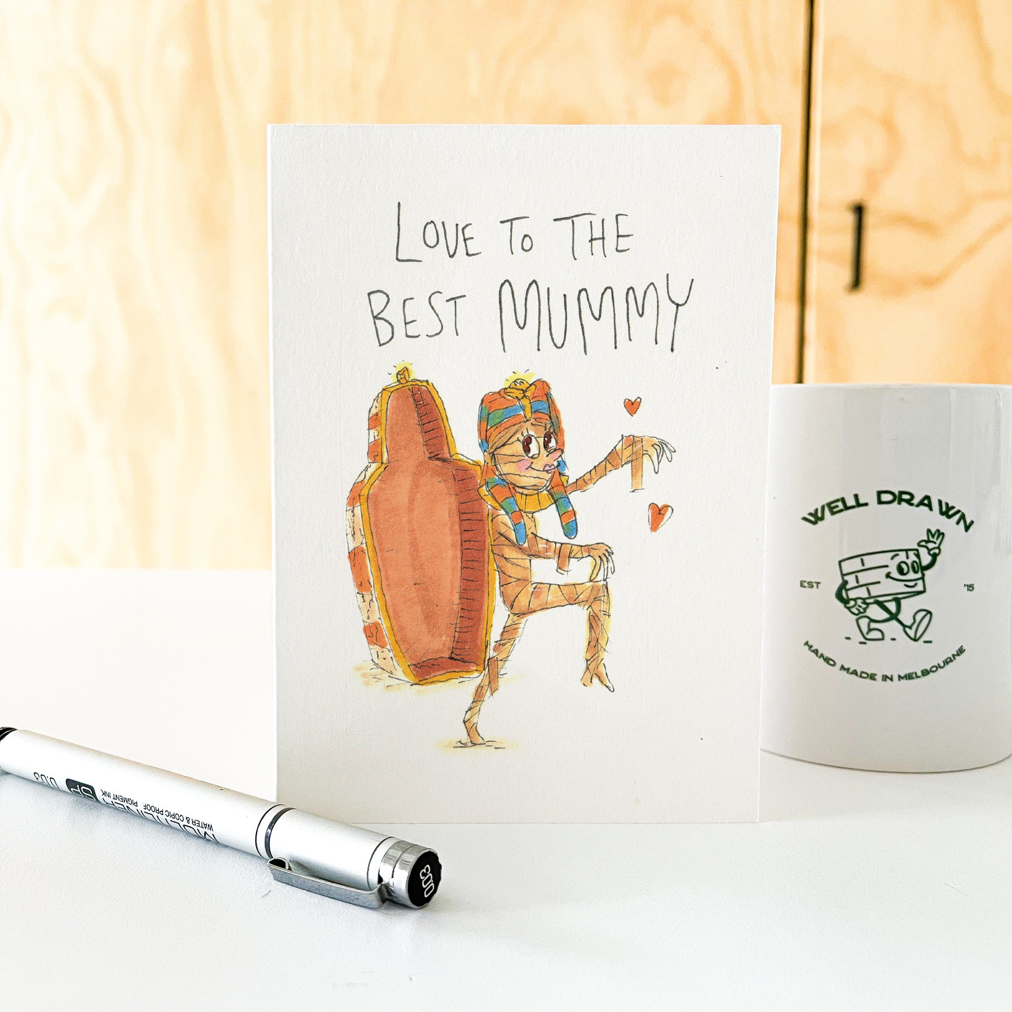 Love To The Best Mummy | Mother's Day Card 2026 - Well Drawn