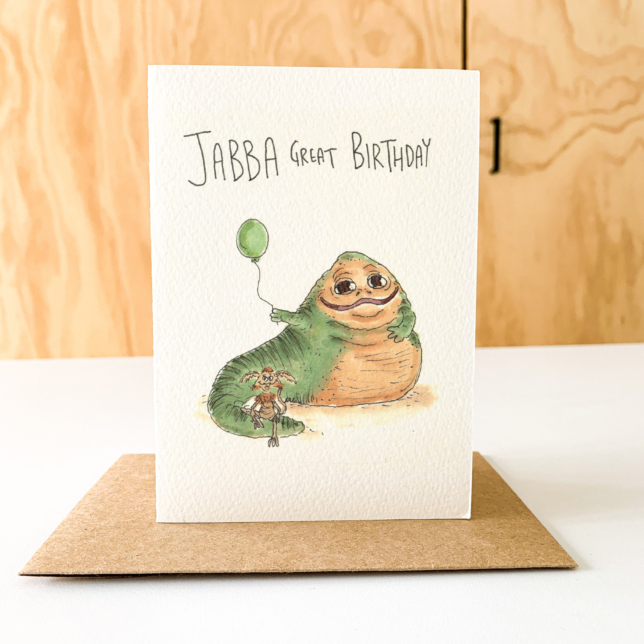 Jabba Great Birthday | Star wars card