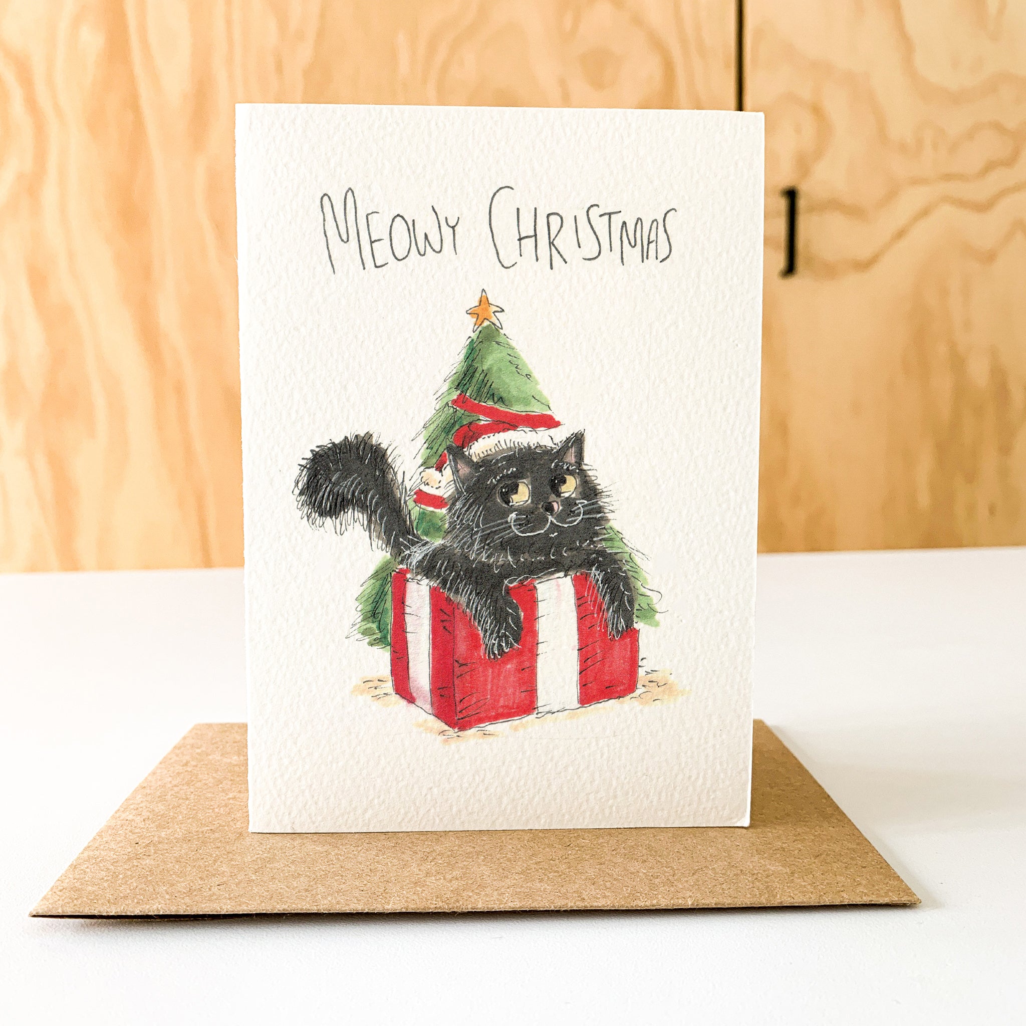 Meow Christmas - Black Cat | Long Hair