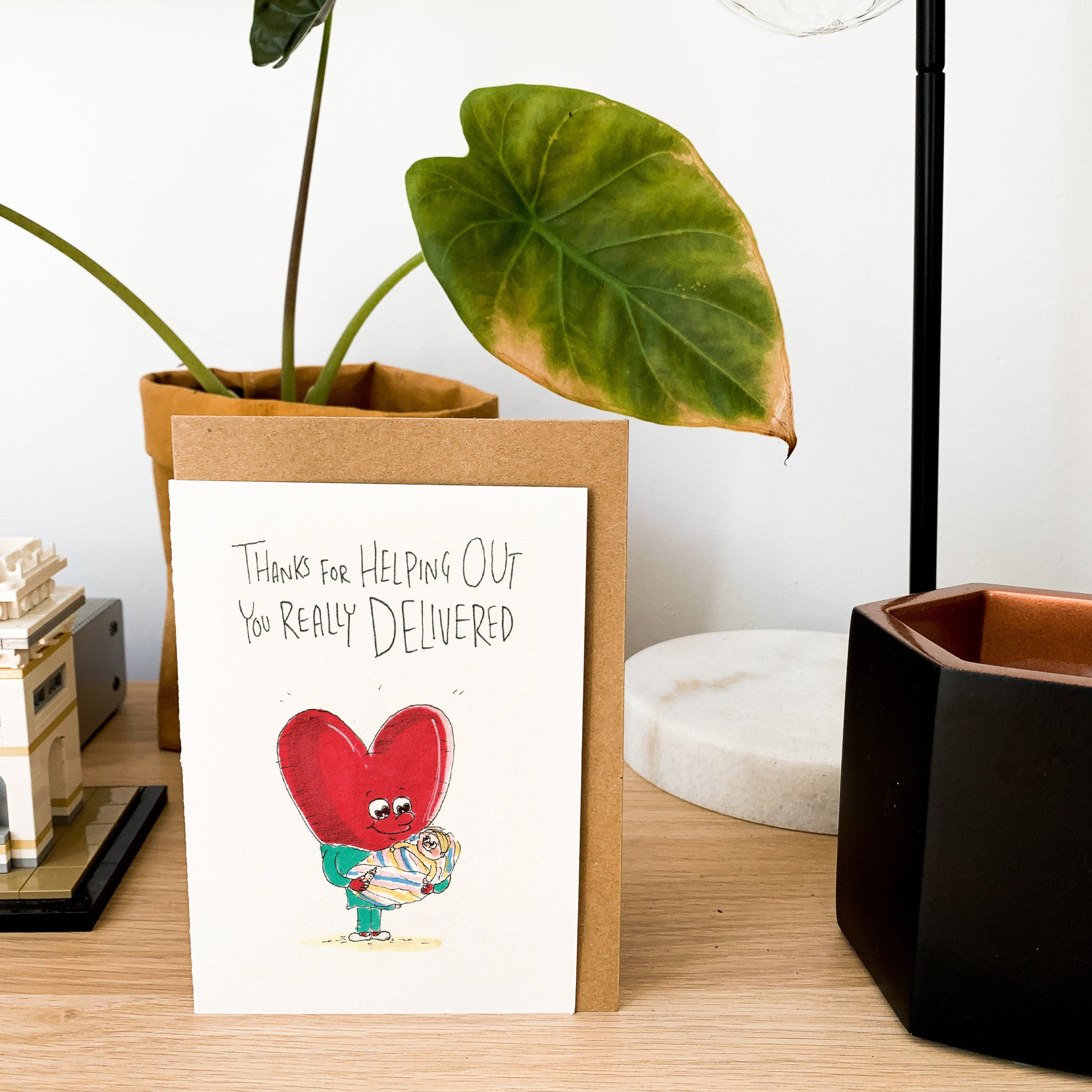 Thanks for Helping Out, You Really Delivered - Midwife thank you card 2026