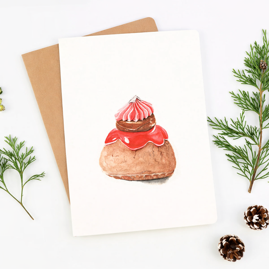 Choux Pastry Greeting Card - Well Drawn