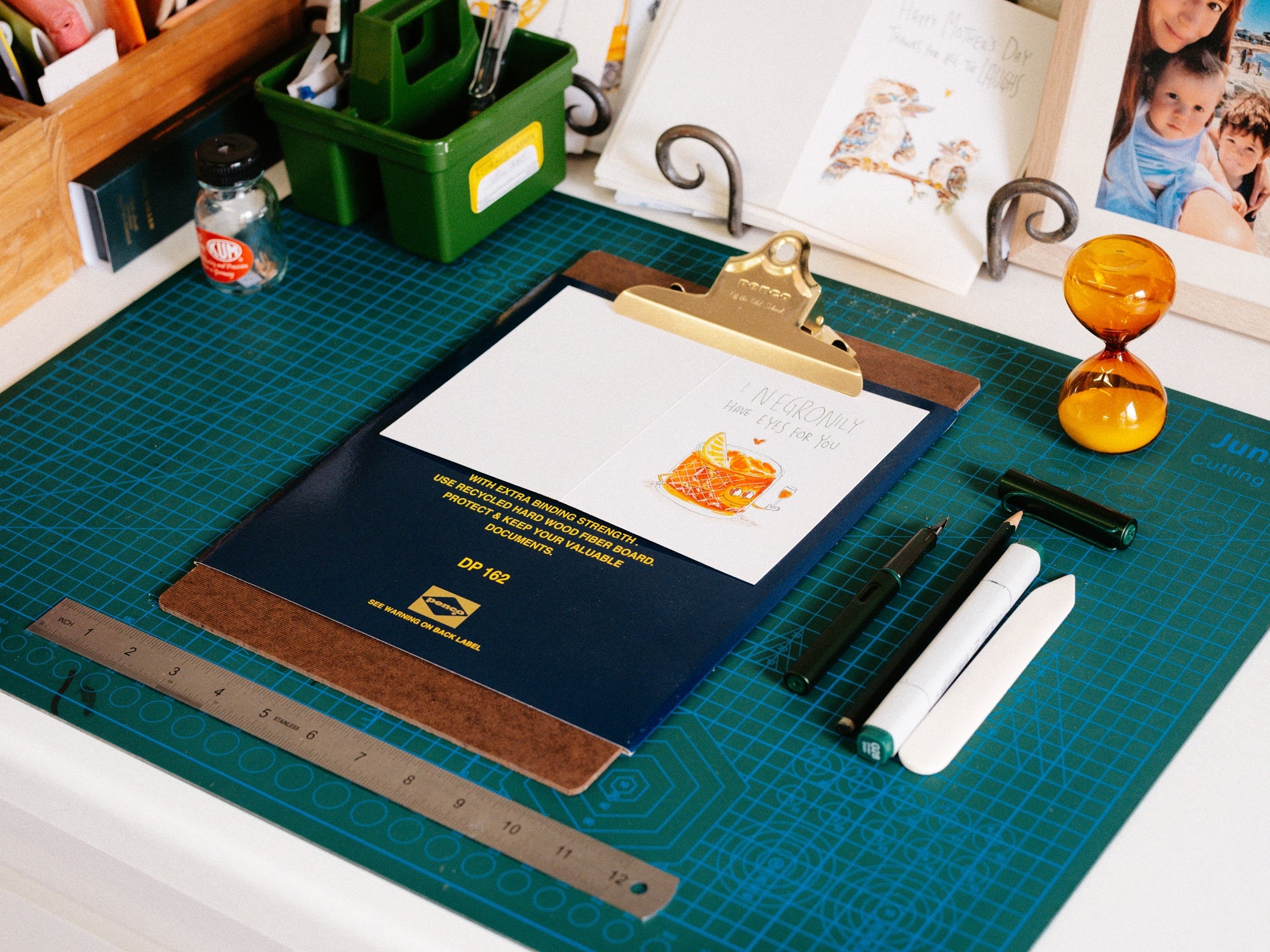 Penco Old School Clipboard A4 Gold Clip – Premium Clipboard Australia - Well Drawn