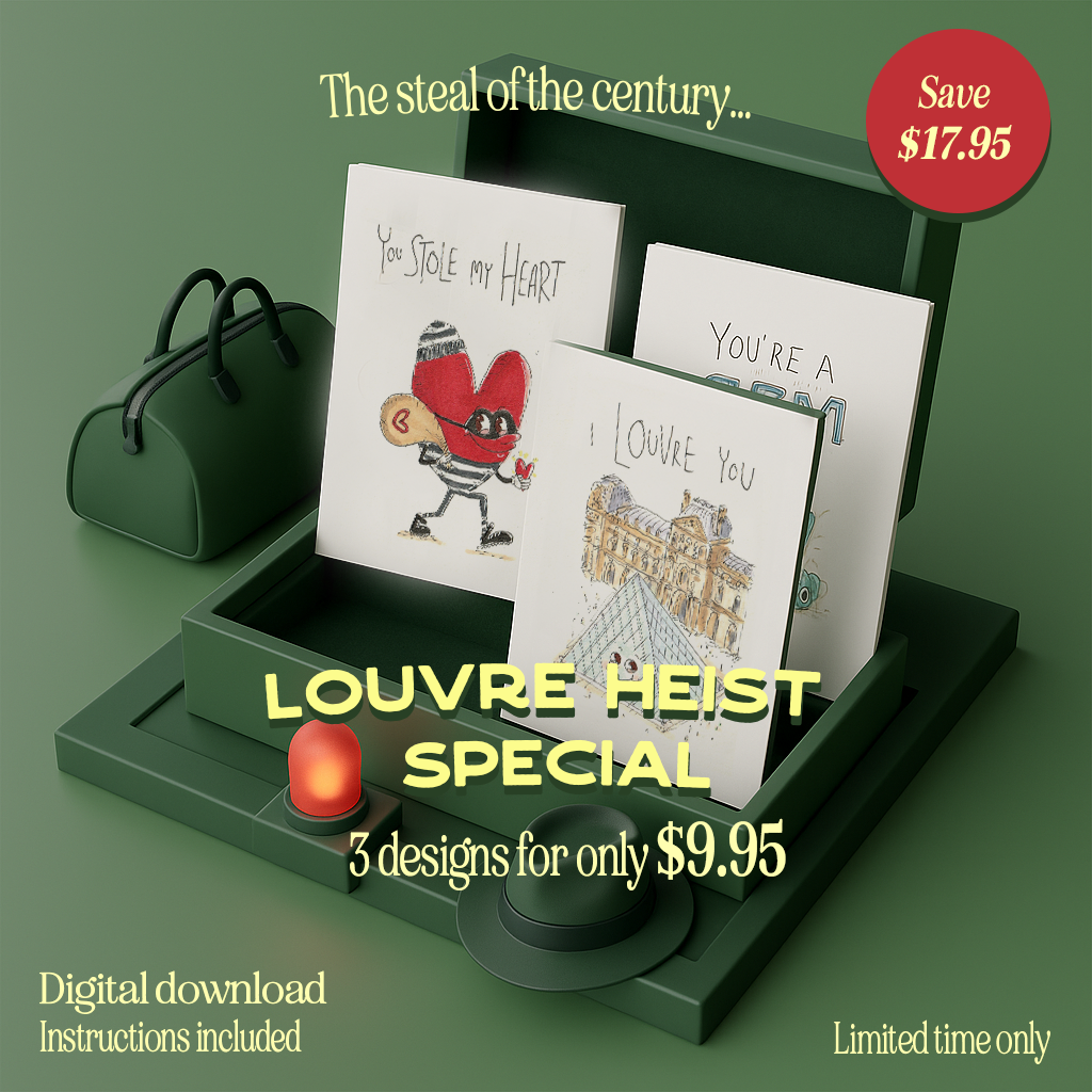 Louvre Jewels French Heist Special - Print at home Bundle - Exclusive collection- Digital Download