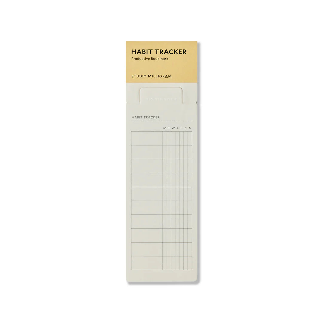 Studio Milligram - Bookmark Pad - A5 - Habit Tracker - Well Drawn