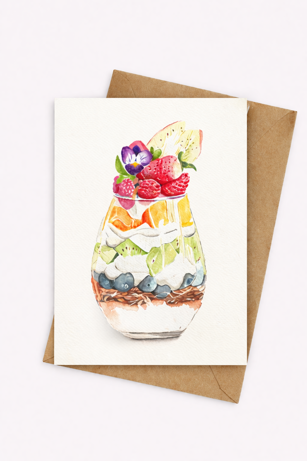 Summer Breakfast Card - Well Drawn