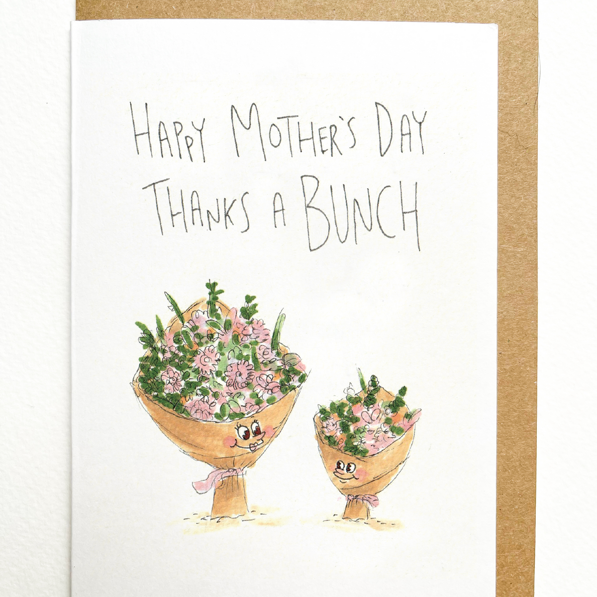 Happy Mother's Day Thanks a Bunch greeting card lifestyle photo