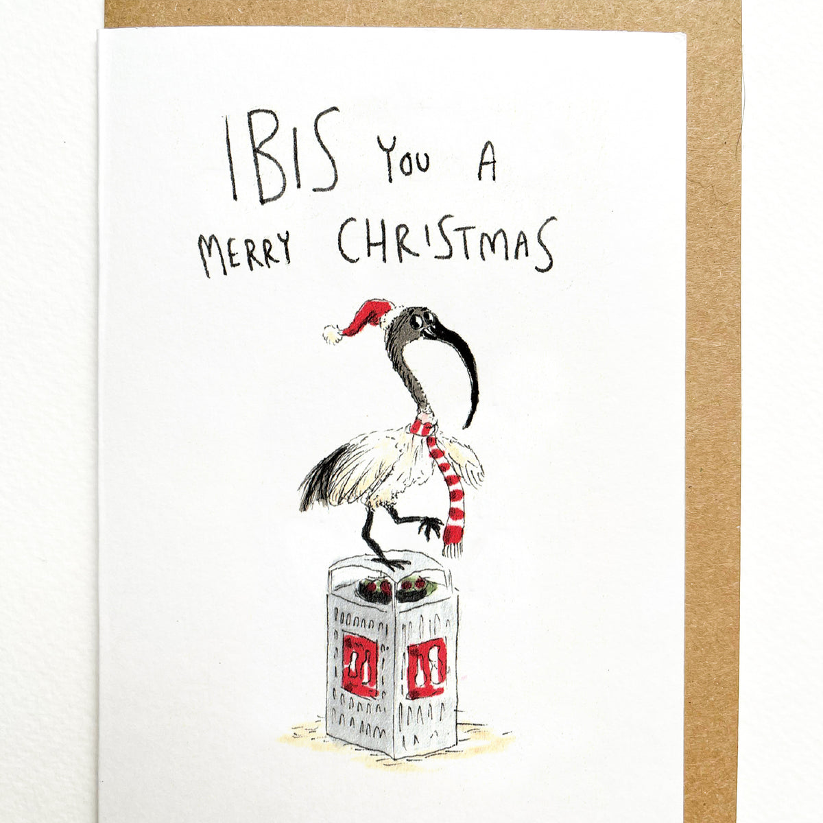 Ibis You a Merry Christmas greeting card lifestyle photo