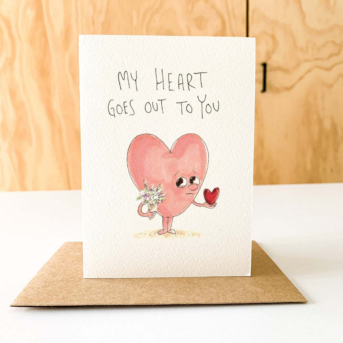My Heart Goes Out To You Australian thinking of you and condolence card by Well Drawn, image 7