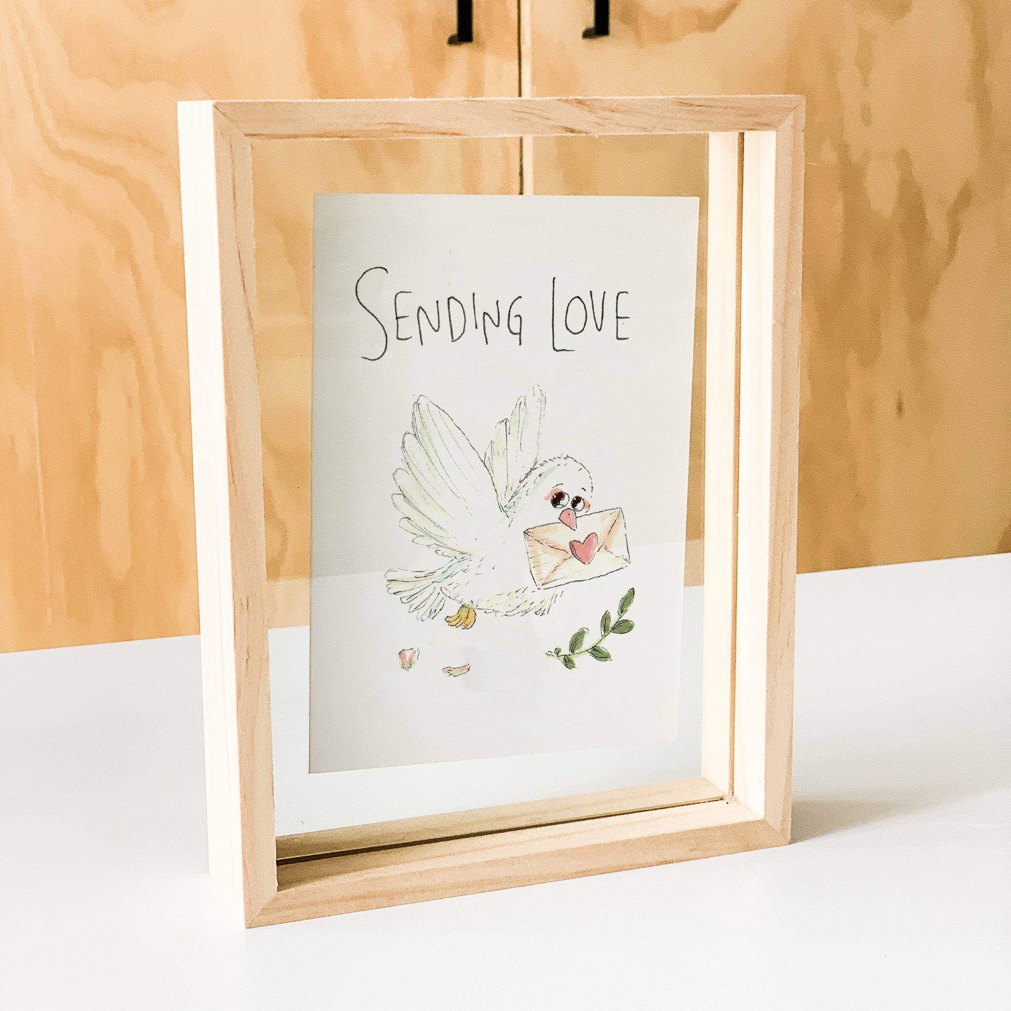Sending Love Australian sympathy and thinking of you card by Well Drawn, image 5