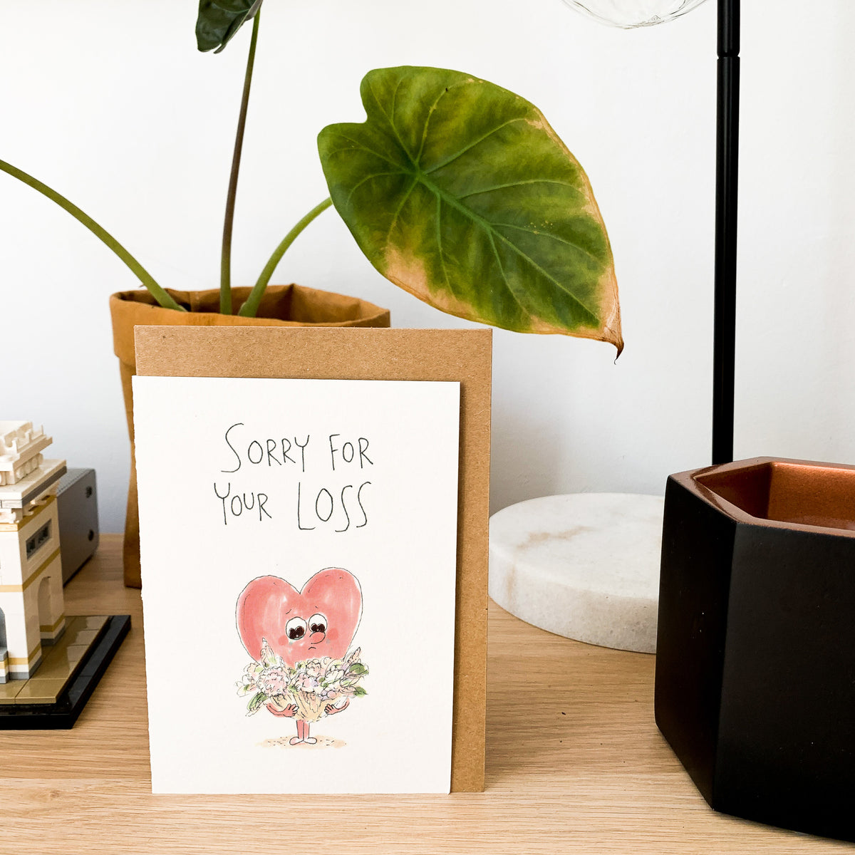 Sorry For Your Loss sympathy and bereavement greeting card by Well Drawn Melbourne, image 8