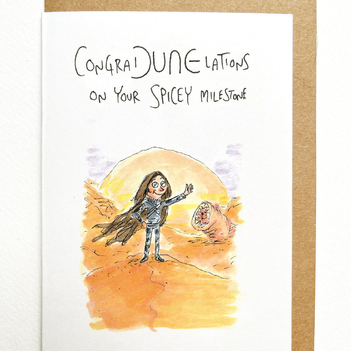 CongraDUNElations Dune birthday card by Well Drawn photo 2
