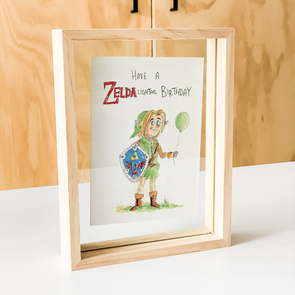zelda video game birthday card by Well Drawn Australia, gallery product photo 5