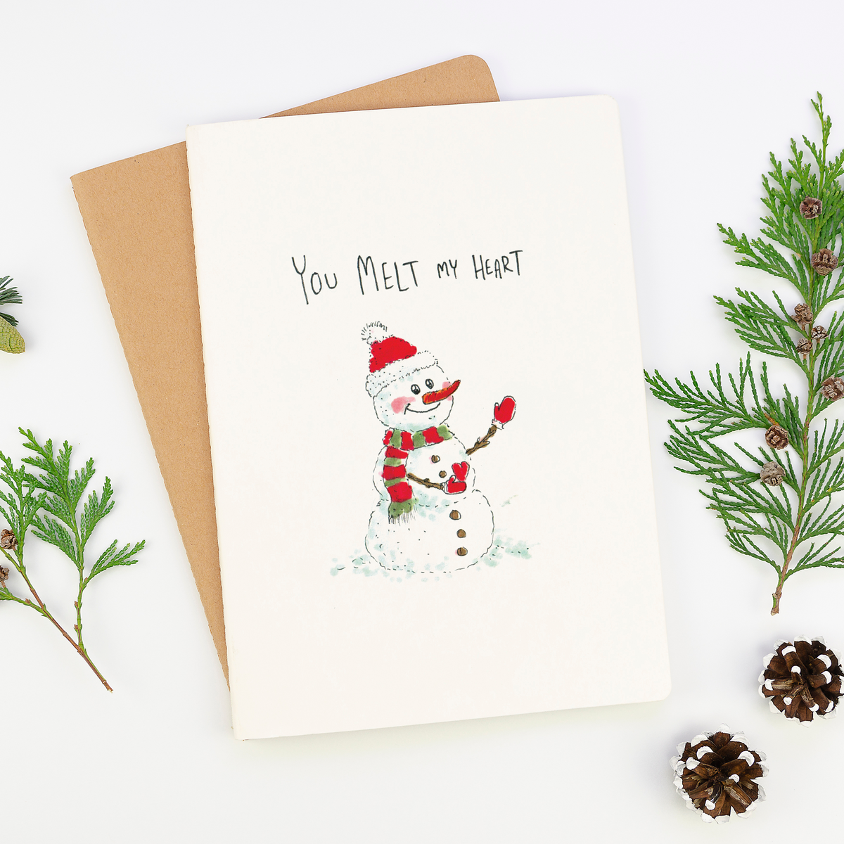 You Melt My Heart greeting card lifestyle photo
