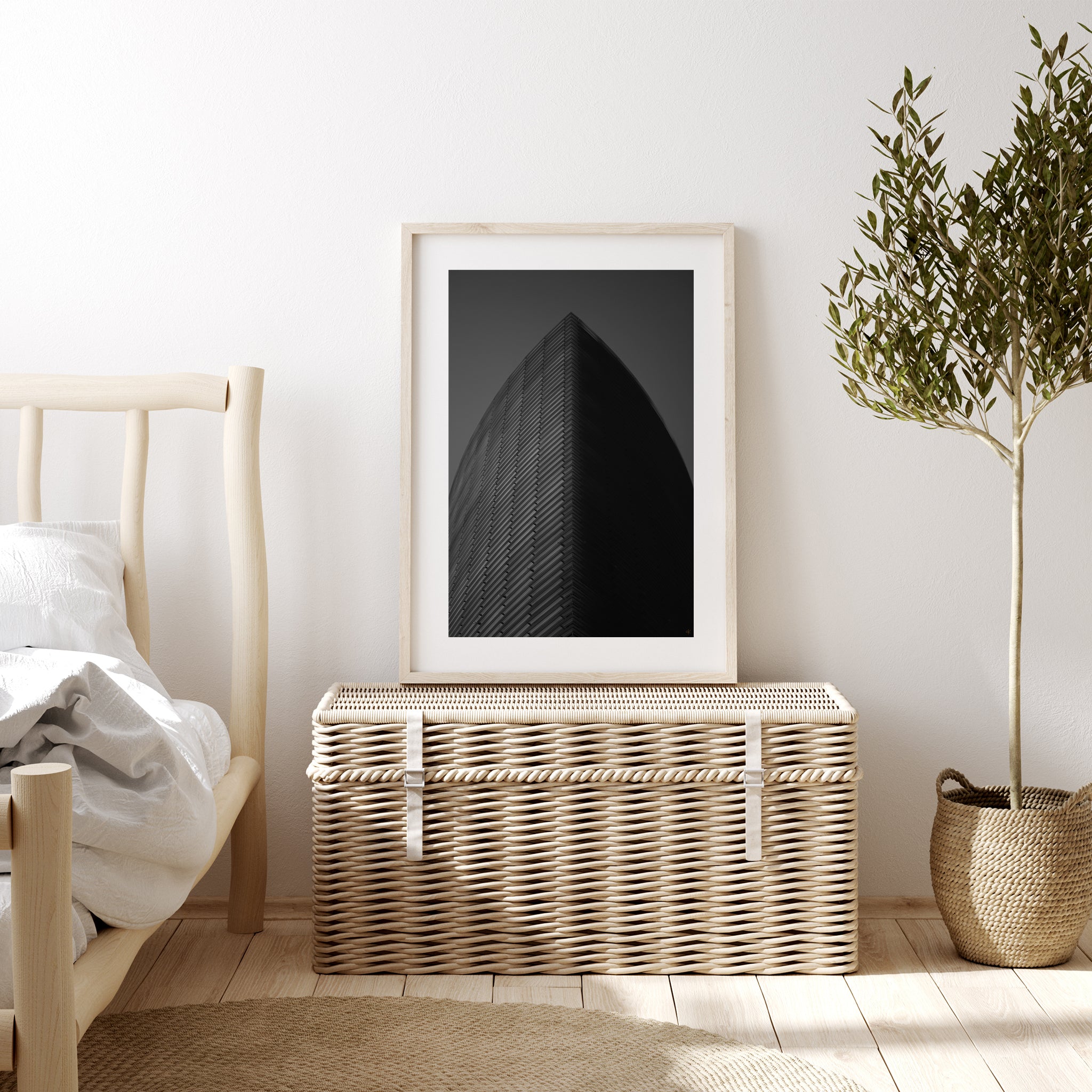 Minimal Black and White Monolith - Ash K - Well Drawn