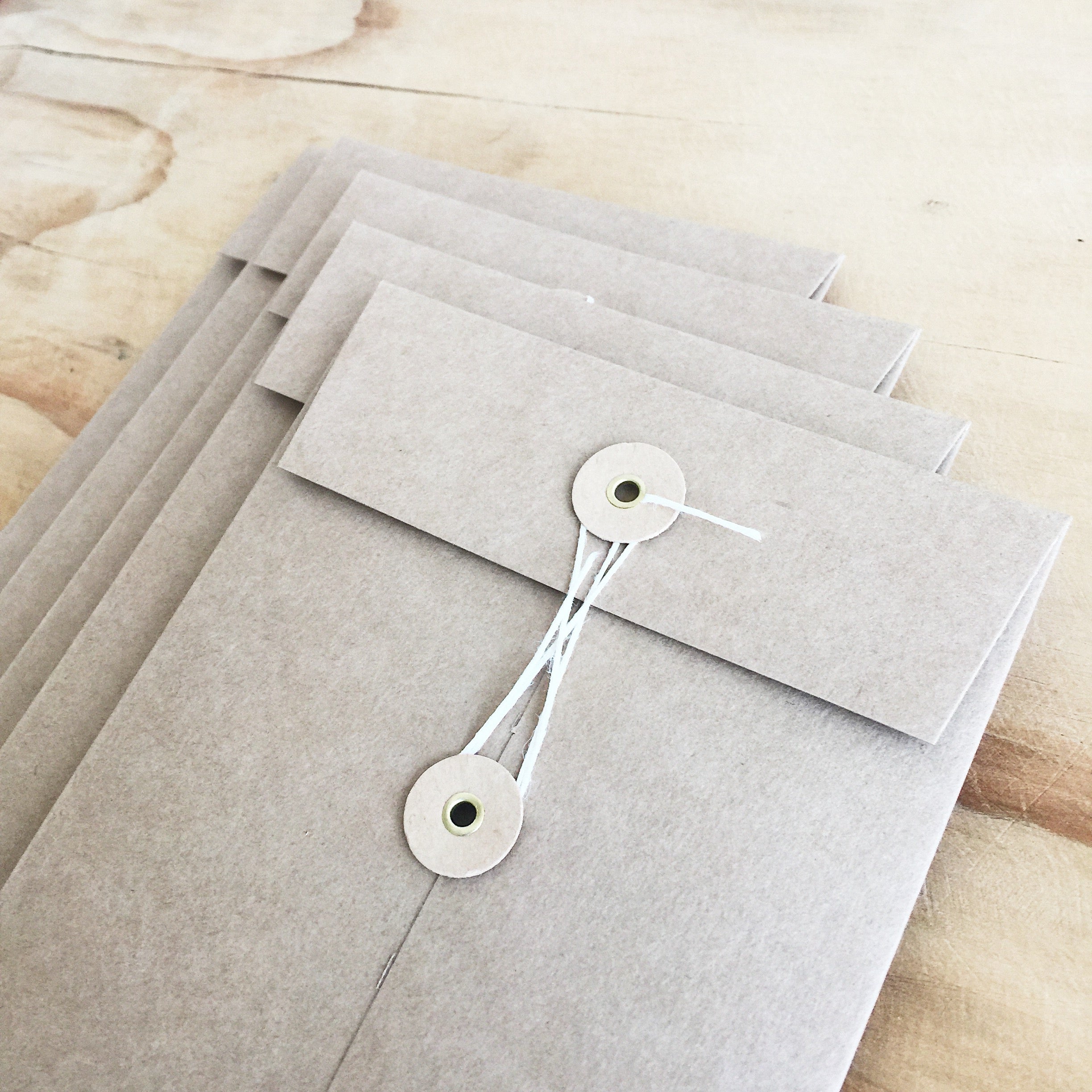 A6 Kraft String Tie Envelope - Bundles - Well Drawn