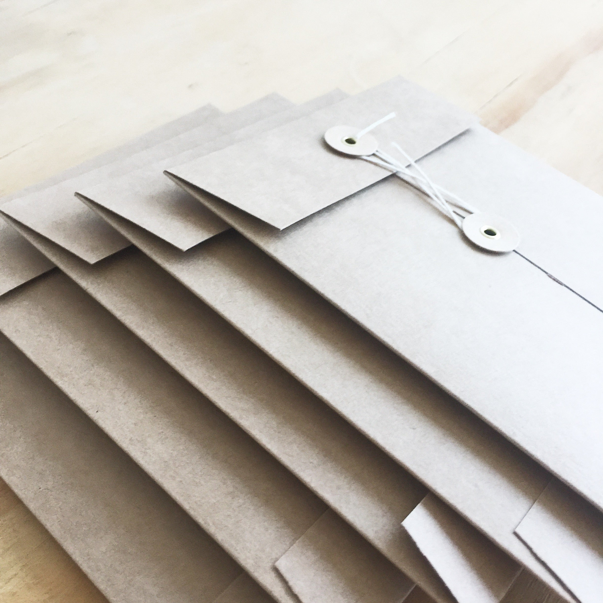 A6 Kraft String Tie Envelope - Bundles - Well Drawn