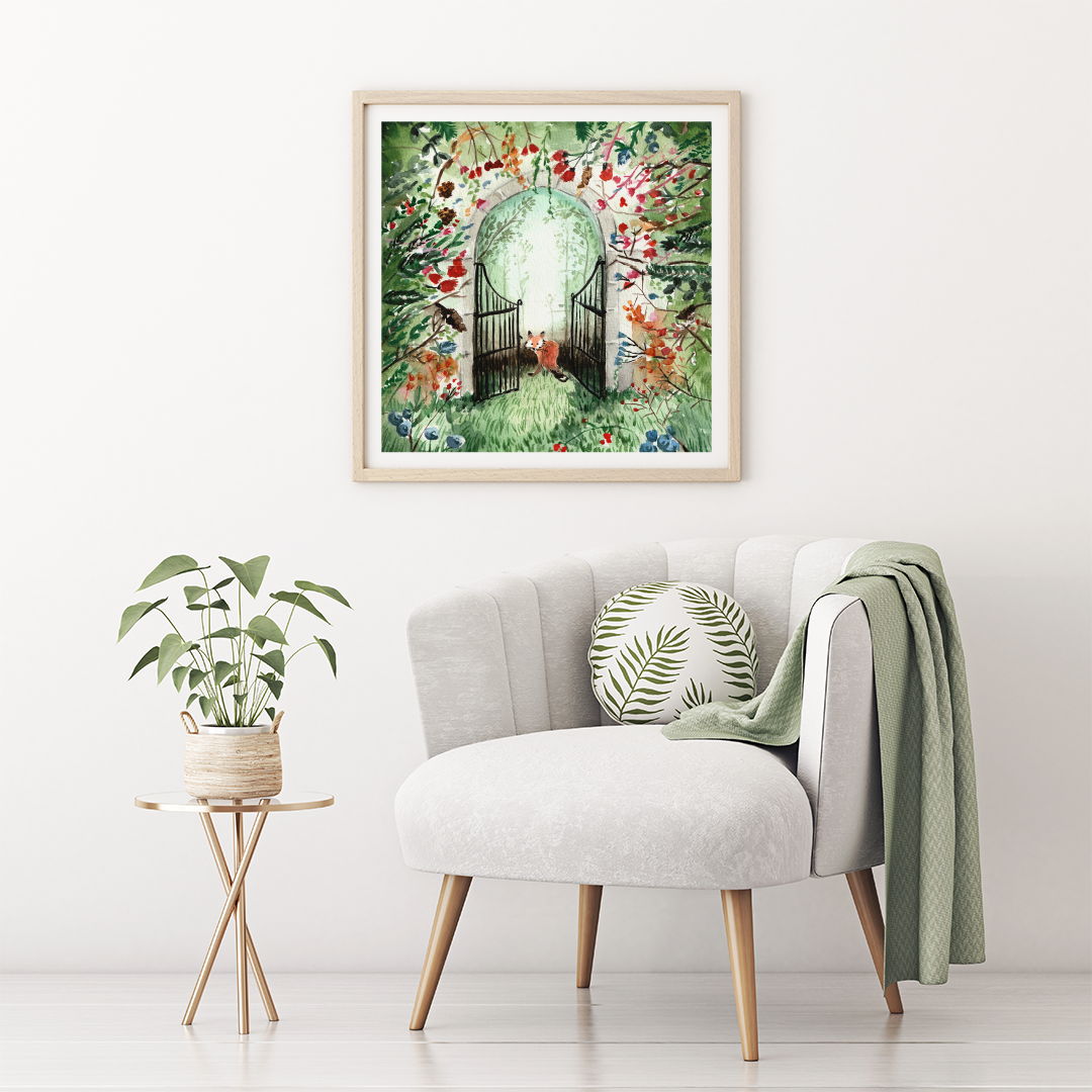 Follow the fox - Suivez le renard - Art Print by Eva