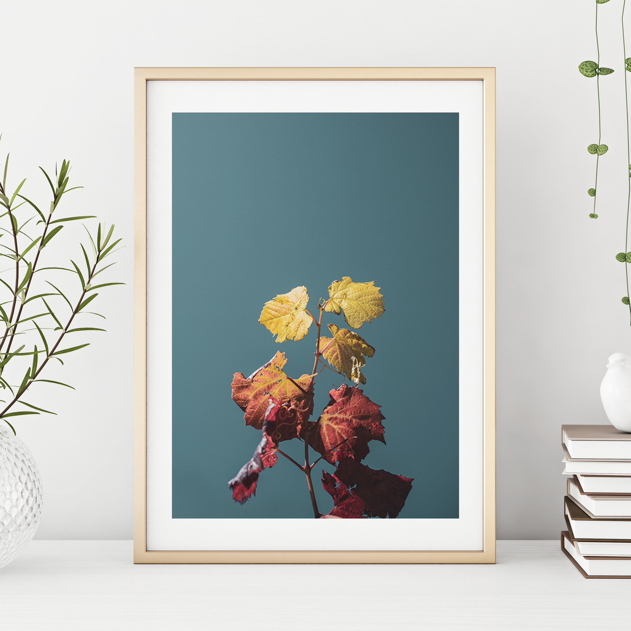 Minimal Calming Leaves- by Ash K - Well Drawn