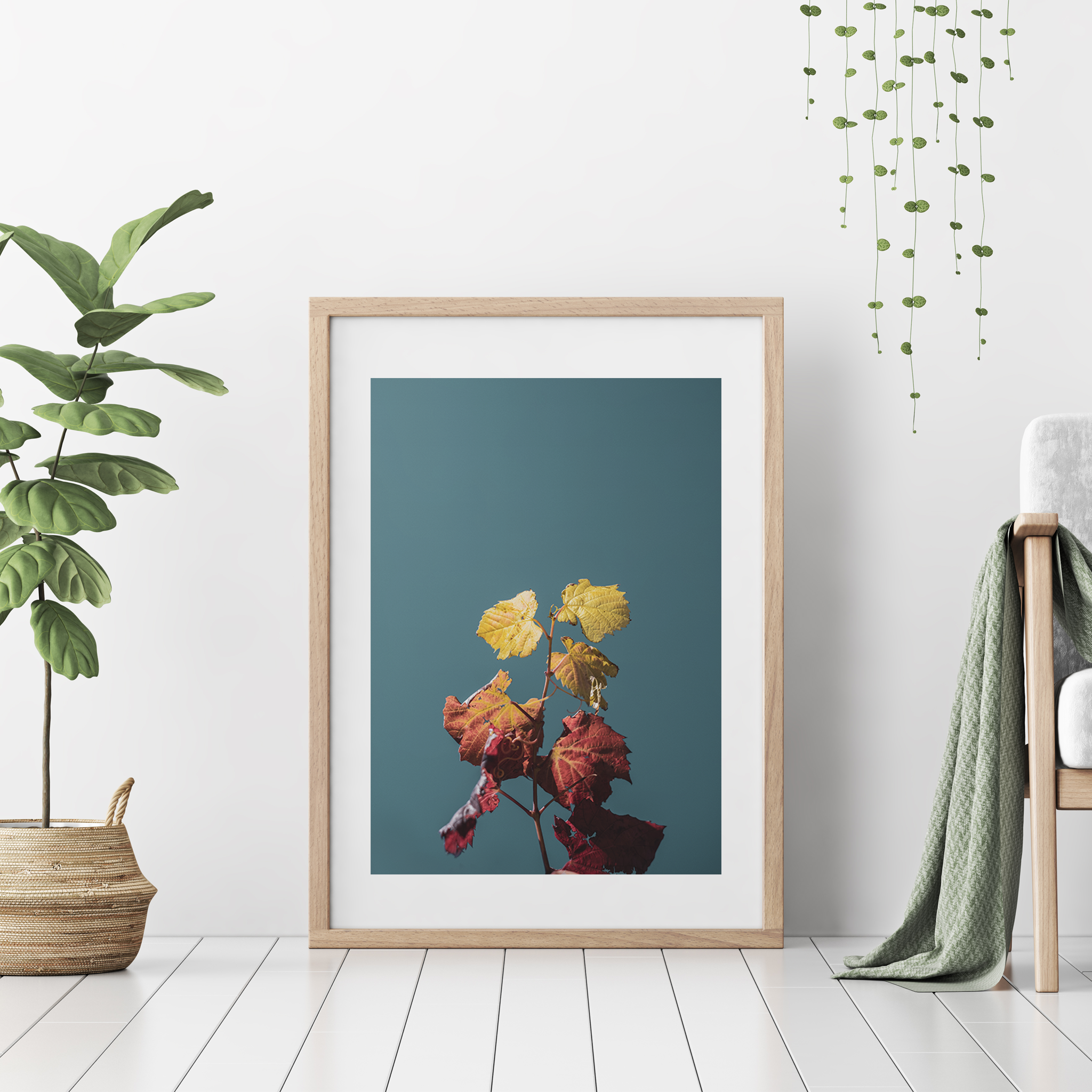 Minimal Calming Leaves- by Ash K - Well Drawn