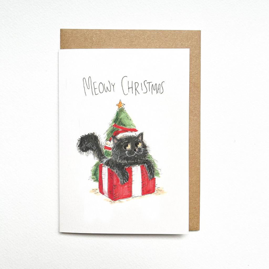 Meow Christmas - Black Cat | Long Hair