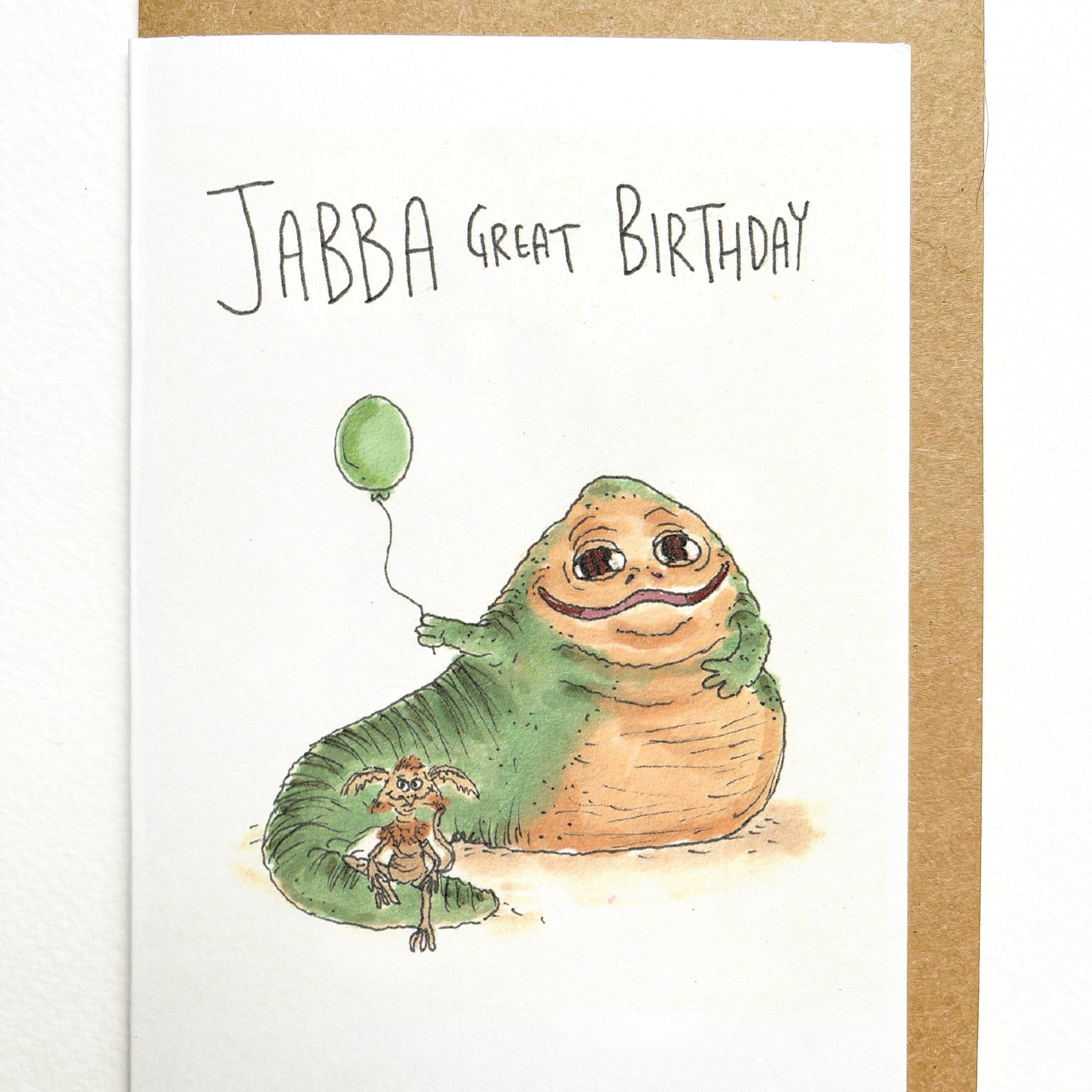 Jabba Great Birthday | Star wars card