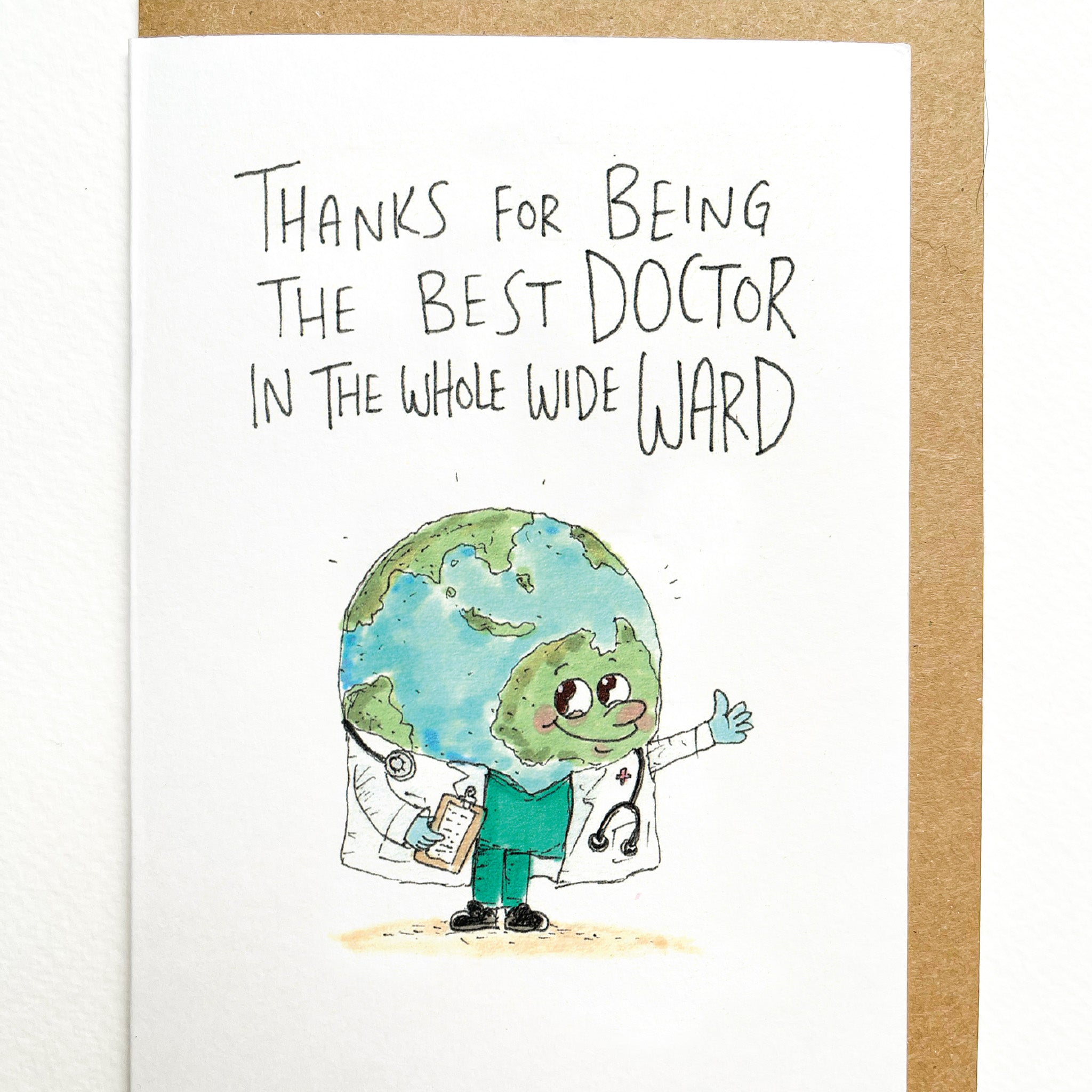 Thanks For Being The Best Doctor In The Whole Wide Ward | Doctor Thank You Card