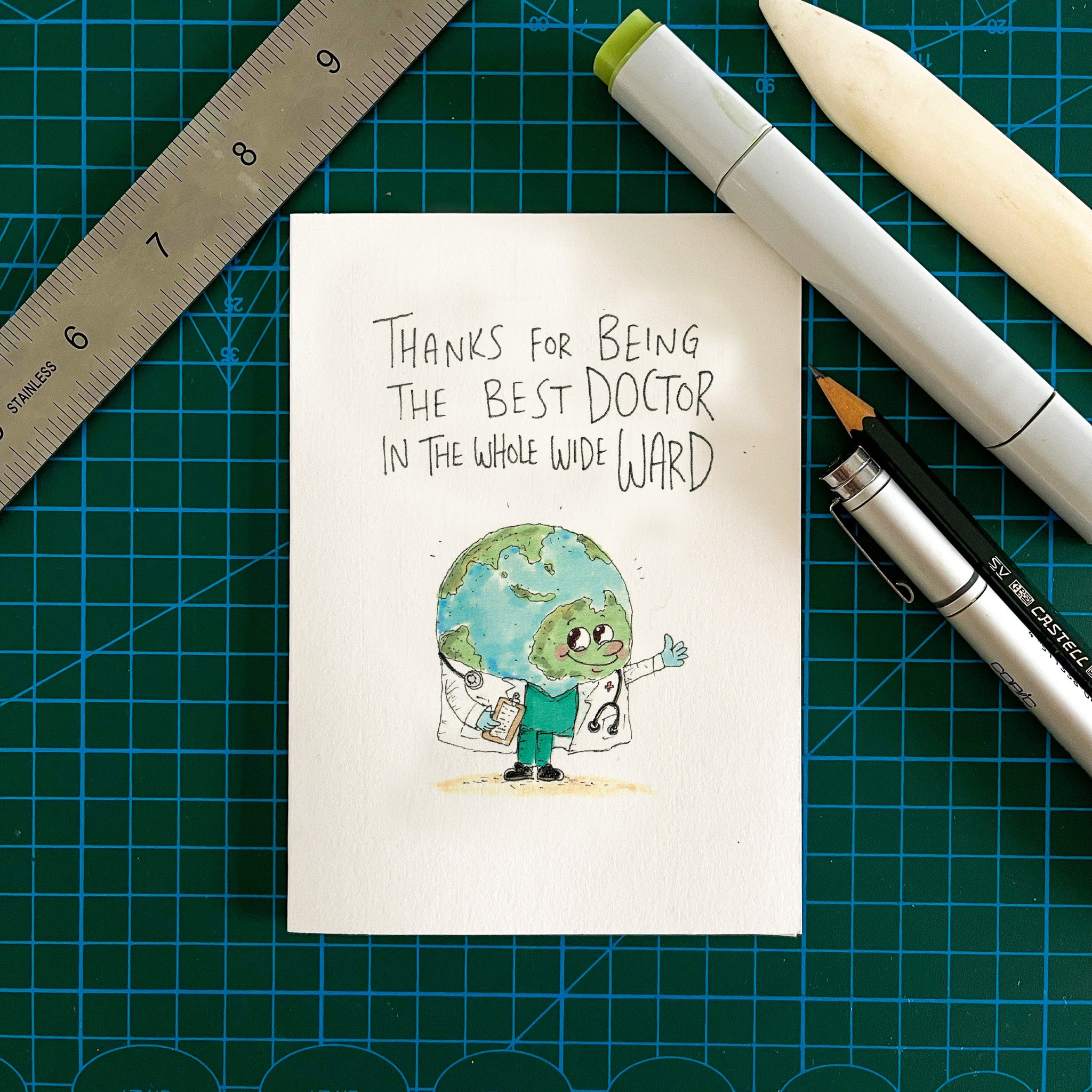 Thanks For Being The Best Doctor In The Whole Wide Ward | Doctor Thank You Card