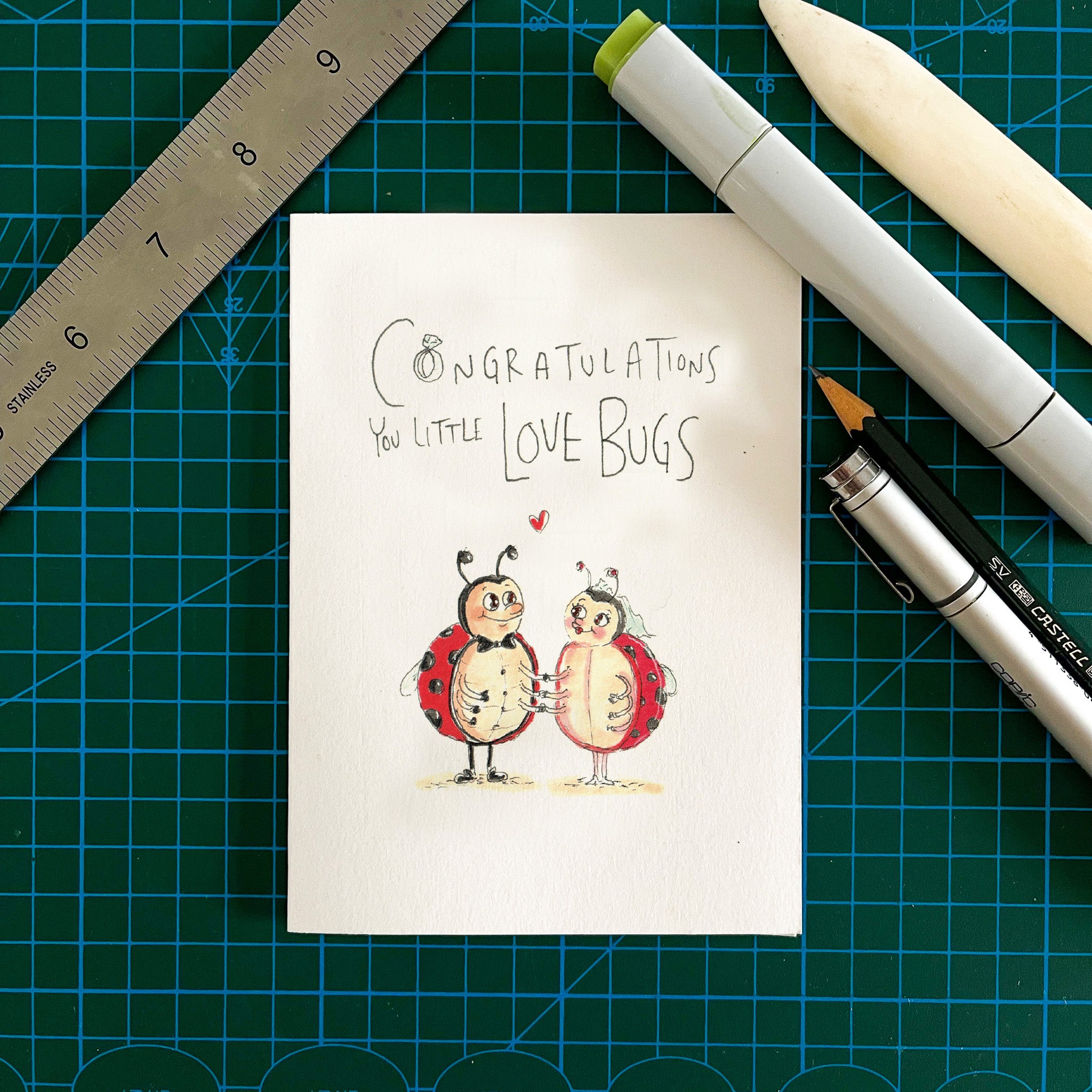 Congratulations you Little Love Bugs - Well Drawn