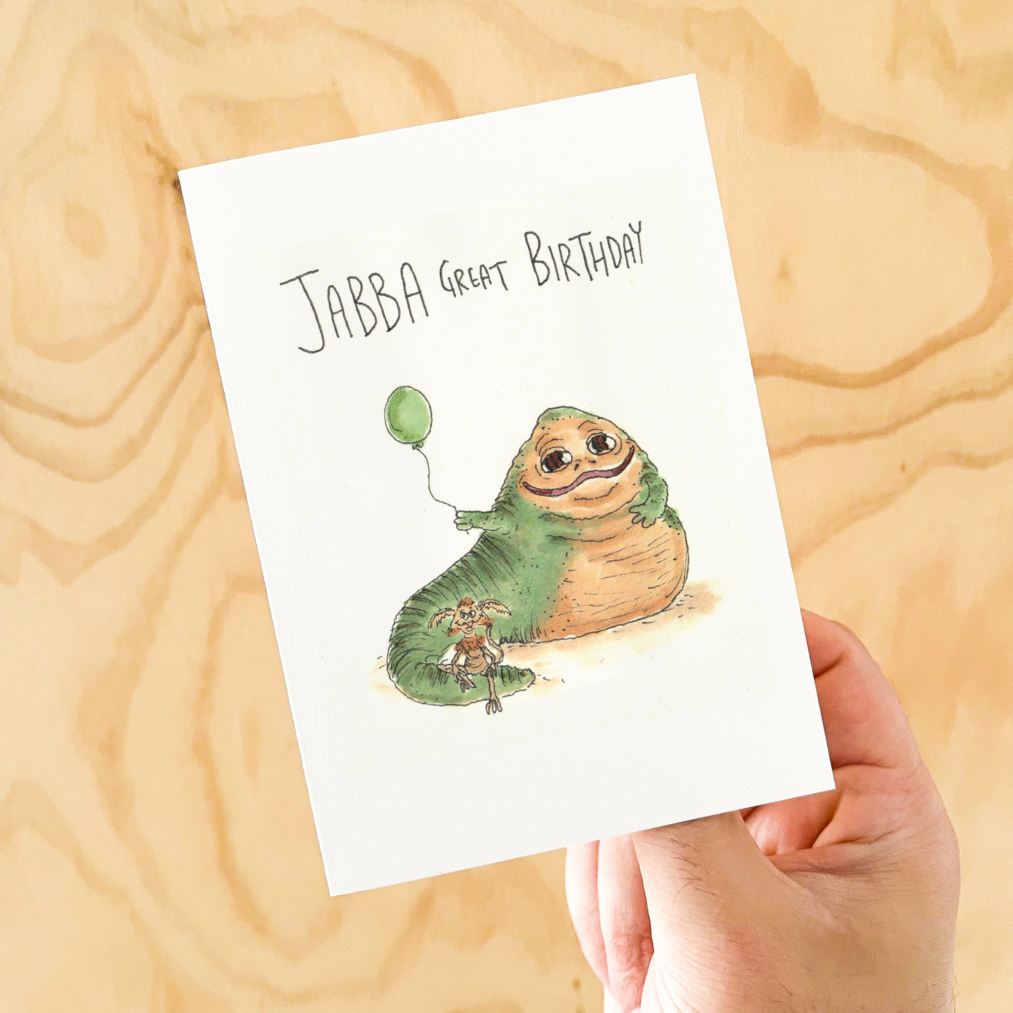 Jabba Great Birthday | Star wars card