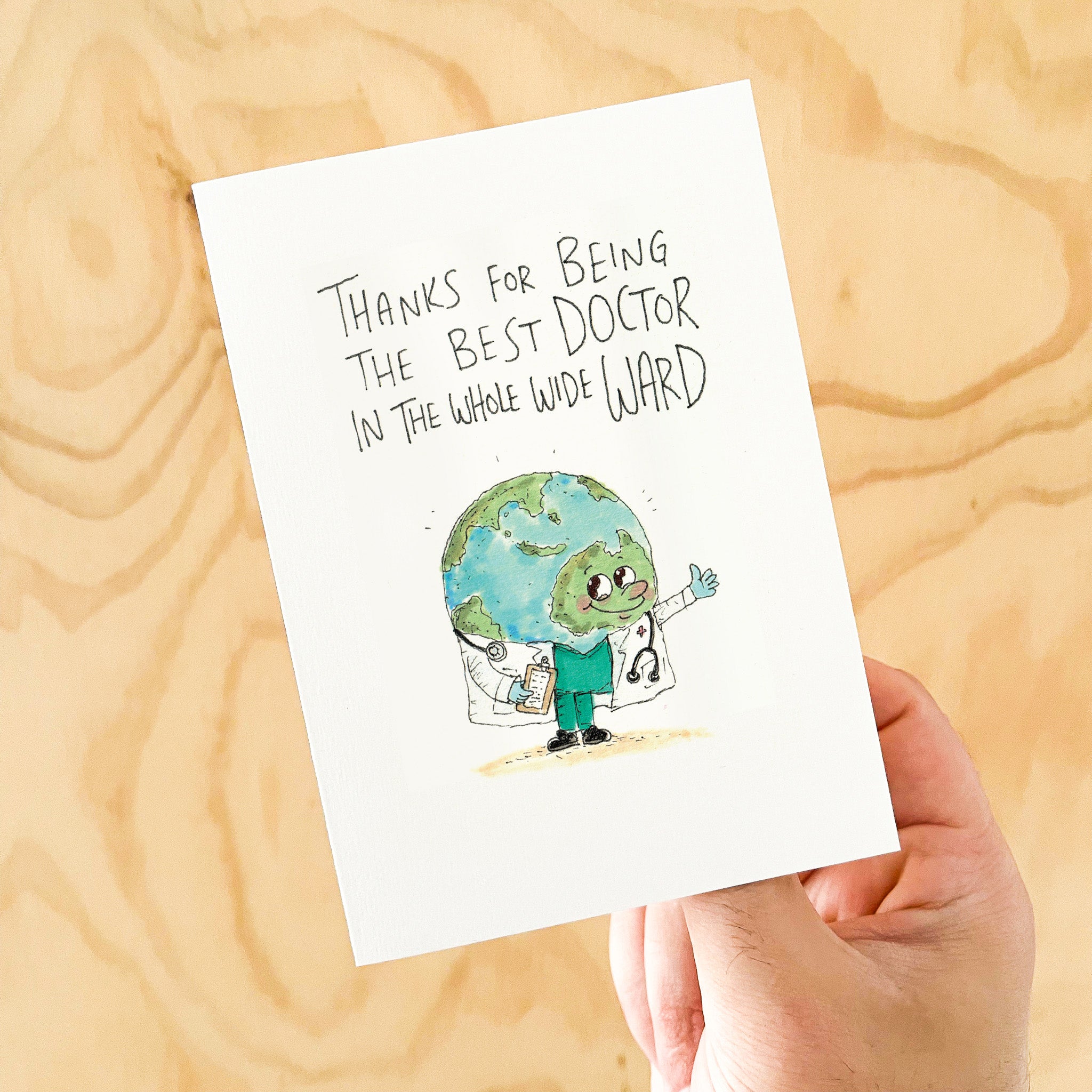 Thanks For Being The Best Doctor In The Whole Wide Ward | Doctor Thank You Card