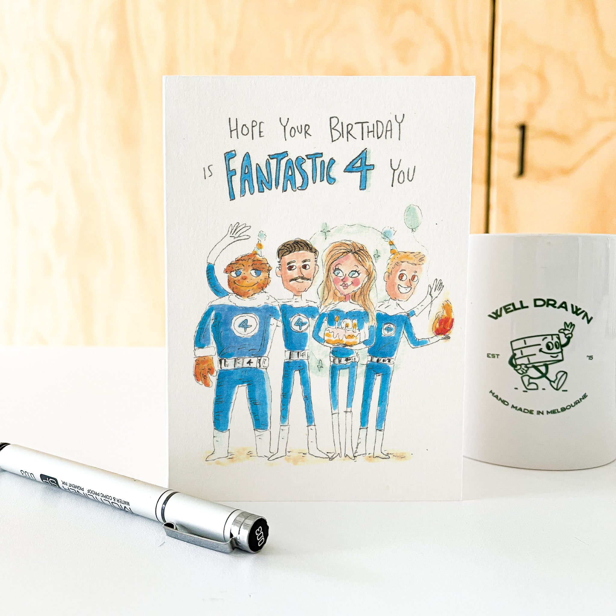 Hope your Birthday is Fantastic Four you |  Fantastic 4 Birthday card