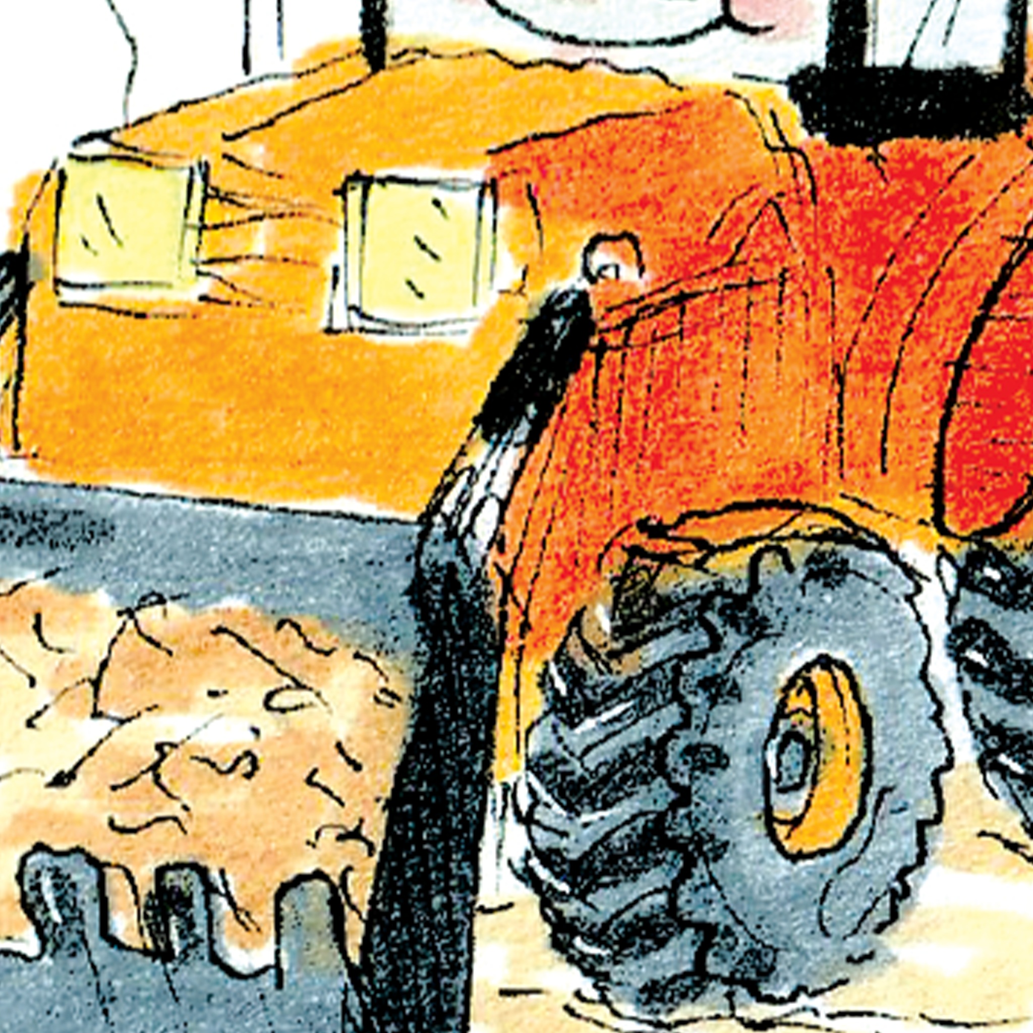 Hope Your Birthday Is Buckets of Fun  |  Construction birthday card - Well Drawn