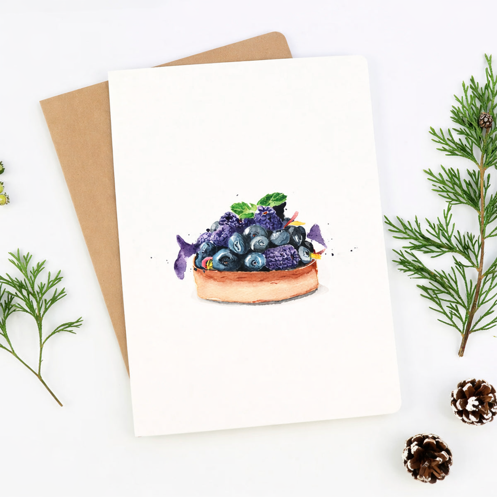 Berry Tartelette Greeting Card - Well Drawn