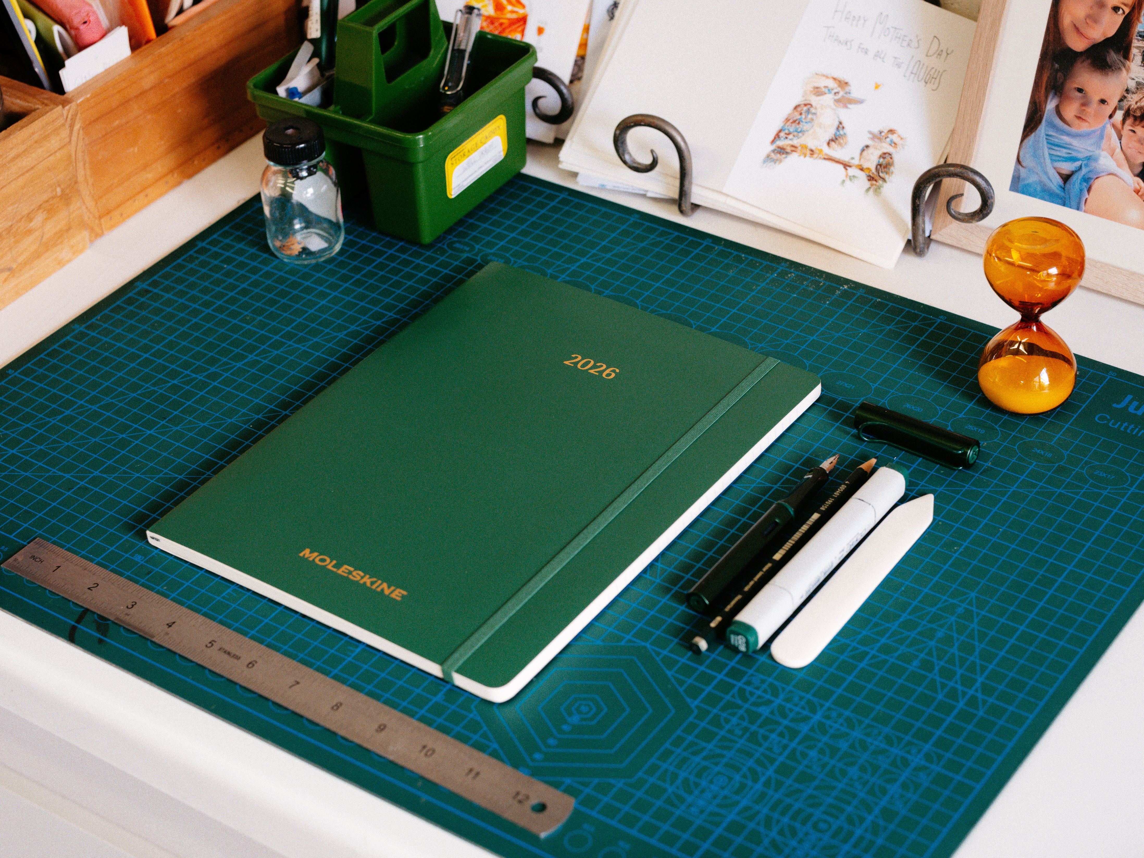Moleskine - 2025 - 15 Month Weekly Vertical Soft CoverPlanner - Extra Extra Large - Myrtle Green
